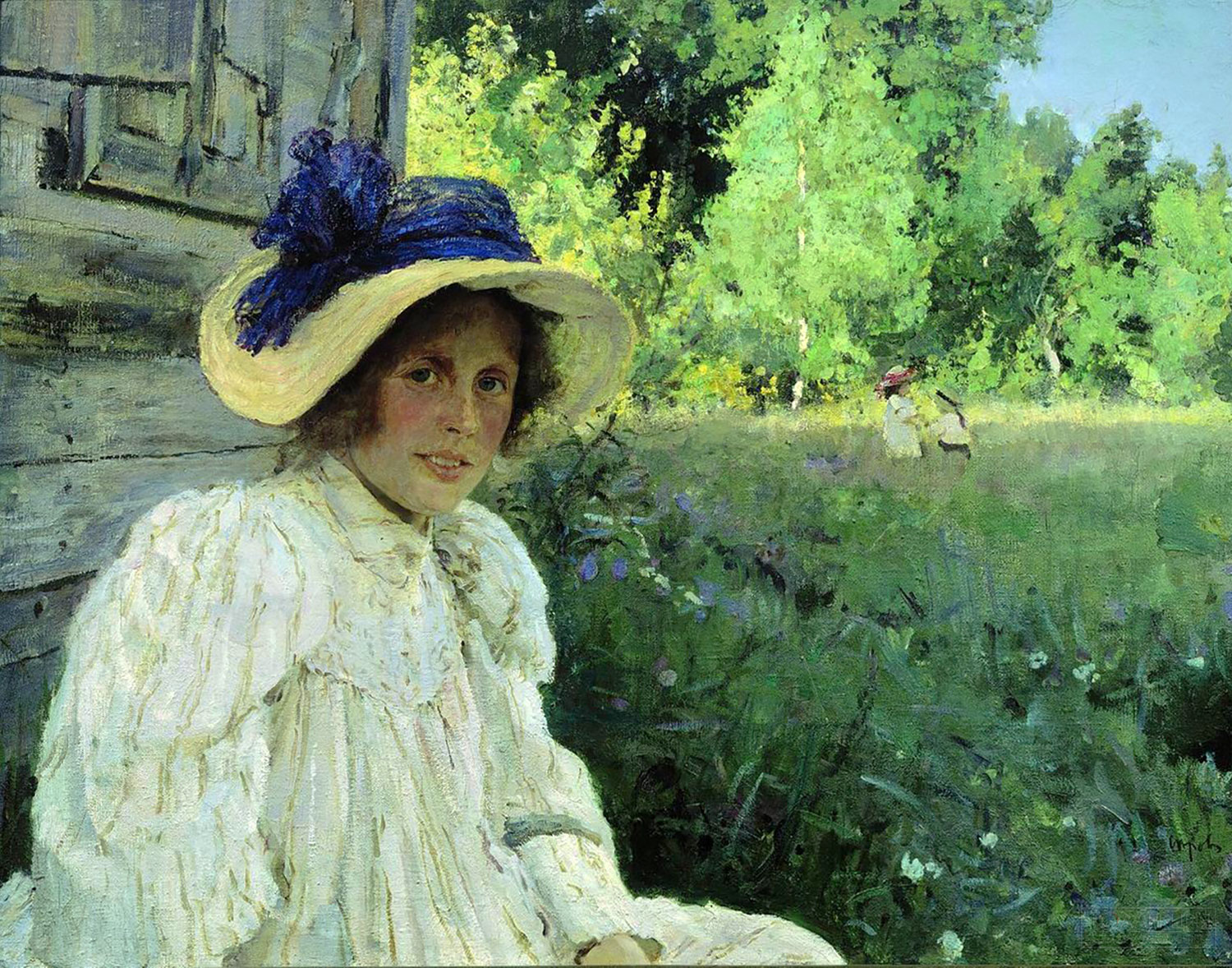 Серов В.А. Летом. 1895. Масло, холст. 74x94. ГТГ