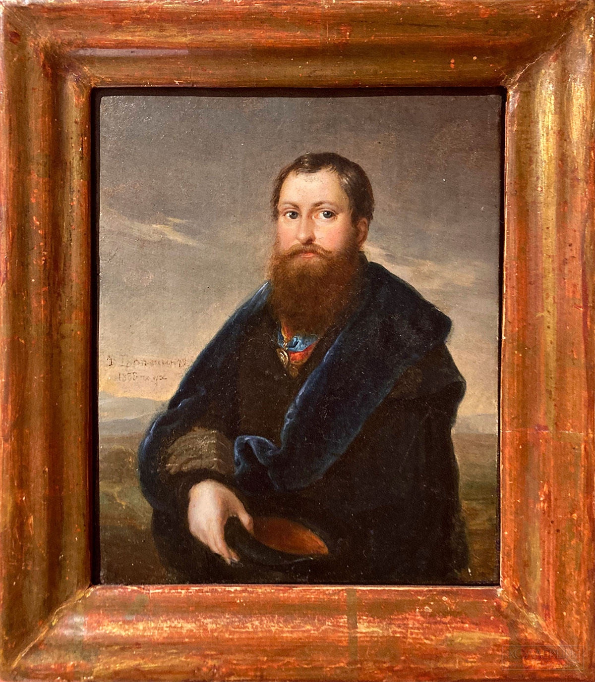 Неизвестный художник. Портрет астраханского купца 1-й гильдии Алексея Петровича Сапожникова. После 1826. Музей В.А. Тропинина. Источник поступления: приобретено у частного лица