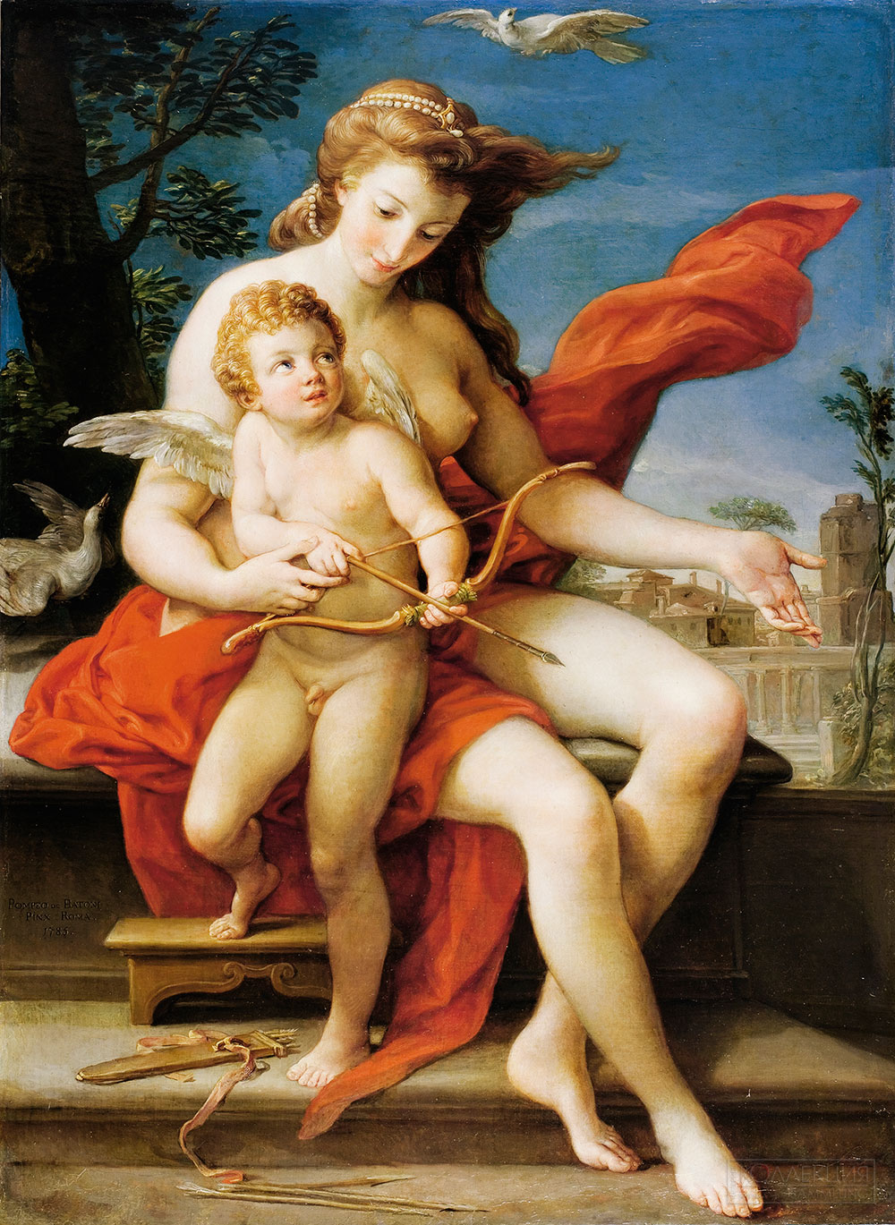Помпео Батони. Венера и Амур. 1785. Музей-заповедник «Архангельское»