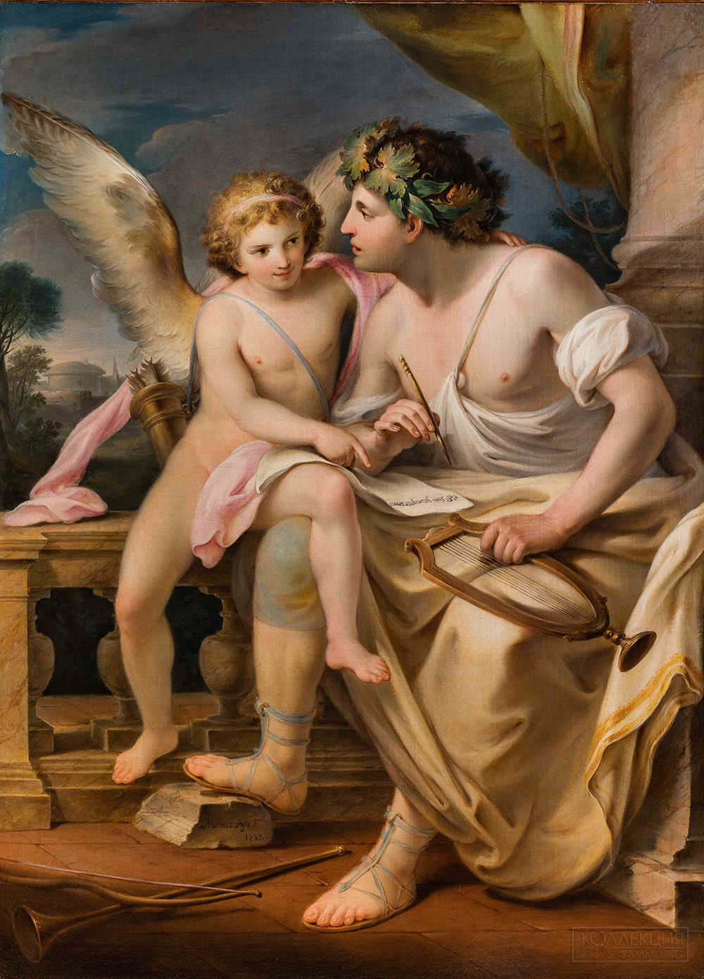 Мариано Росси. Аллегория поэзии. Вдохновение поэтессы. 1785. Музей-заповедник «Архангельское»