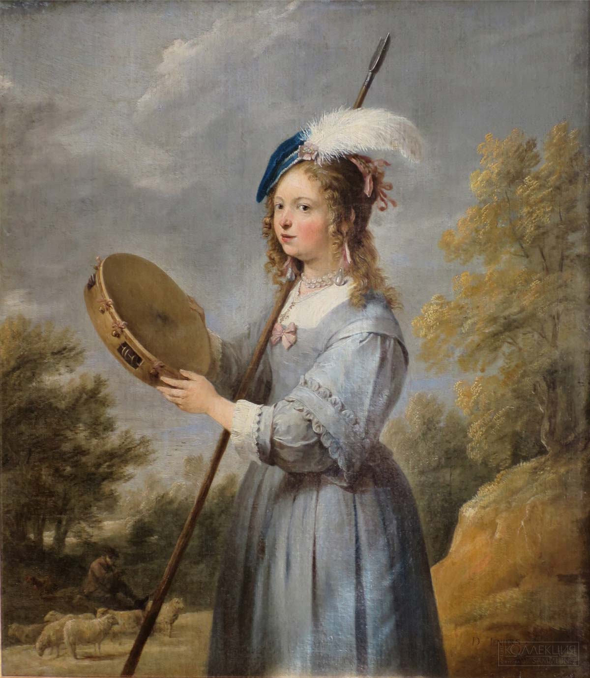 Давид Тенирс Младший (1610-1690). Пастушка. Фландрия, 1650-е. Холст, масло. 58х52. Государственный Эрмитаж