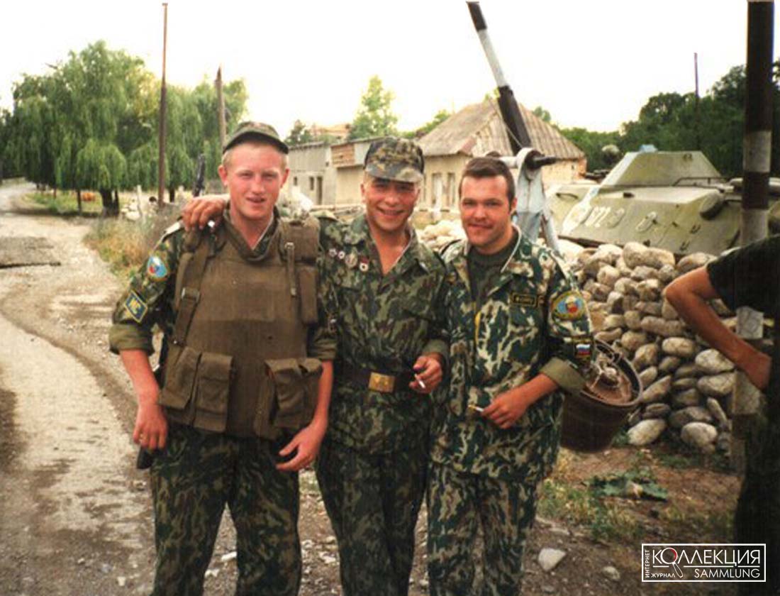 Военнослужащие из состава 45-й гв. МСД в Южной Осетии