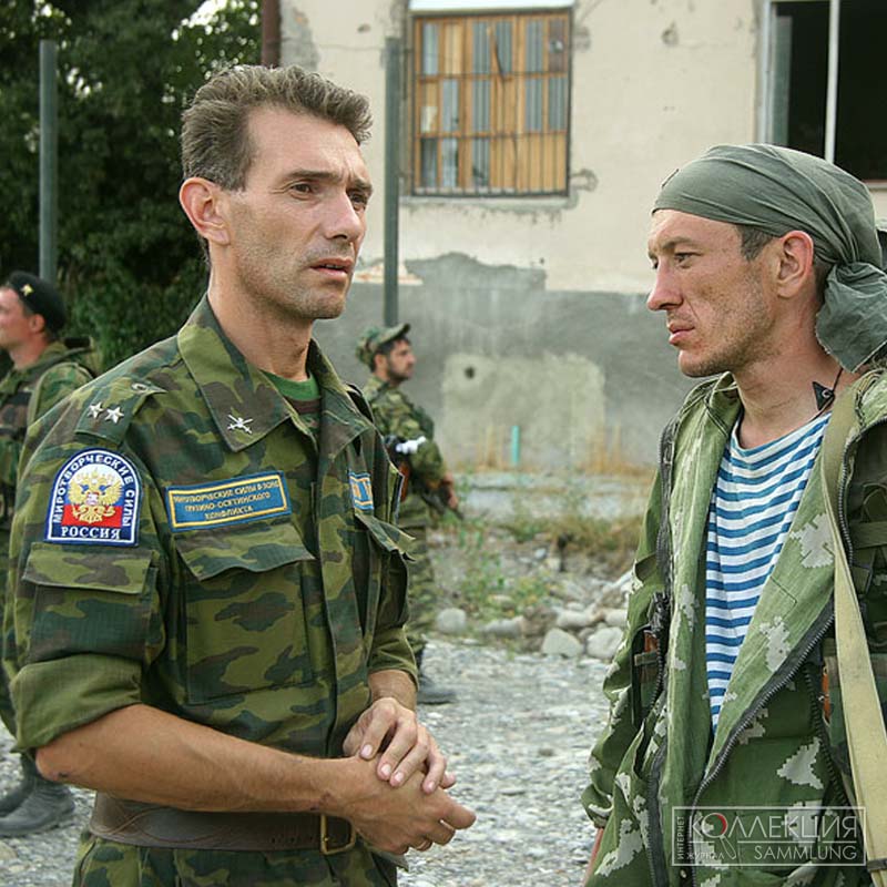 Нагрудные нашивки «Миротворческие силы в зоне грузино-осетинского конфликта». из коллекций А. Мурачёва и автора