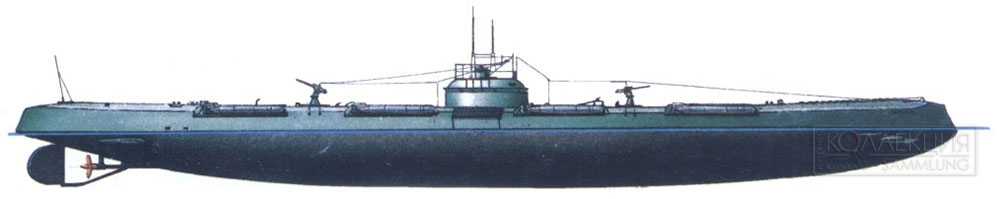 Подводная лодка «Львица» схема на 1917 год