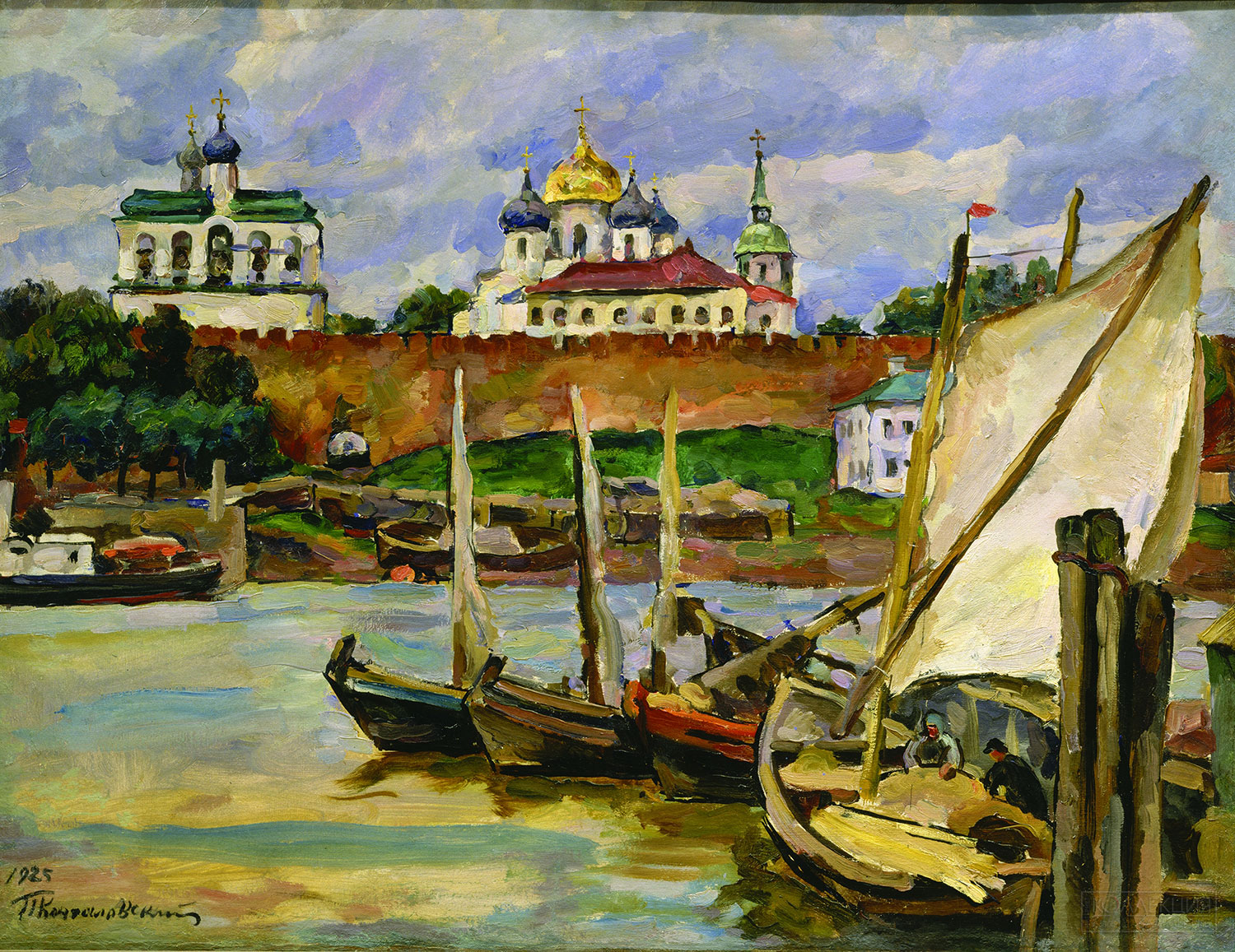 Кончаловский П.П. Новгород. Детинец. 1925. Холст, масло. 88 х 116. ГРМ
