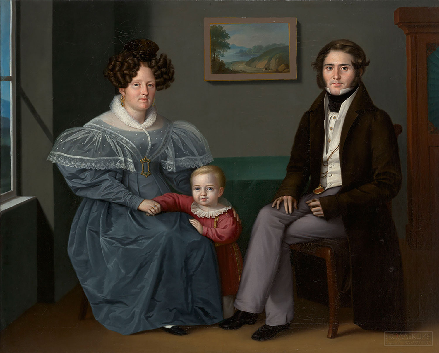 Неизвестный художник. Семейный портрет. 1830-е годы. Государственный Эрмитаж