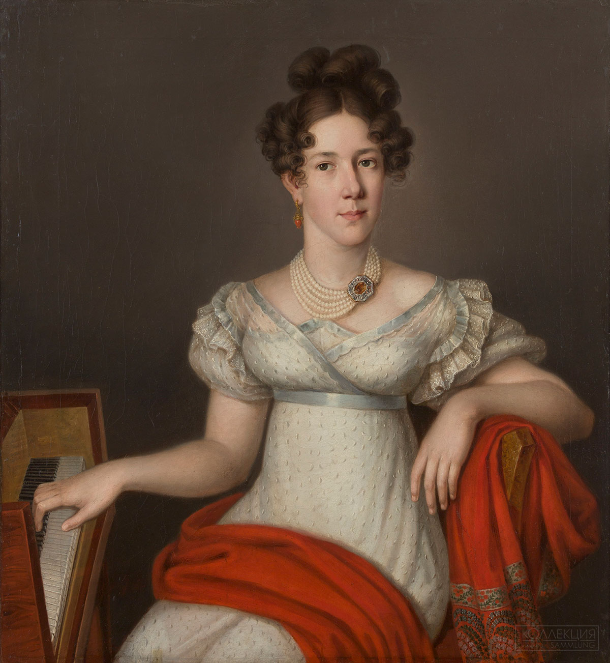 Неизвестный художник. Портрет неизвестной. Первая половина 1820-х годов. Государственный Эрмитаж