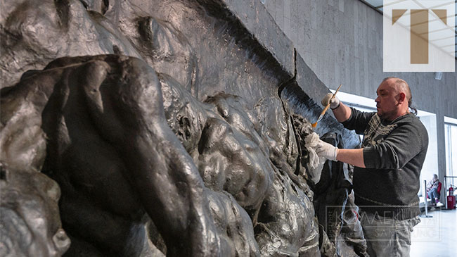 Барельеф Шадра. Реставрация