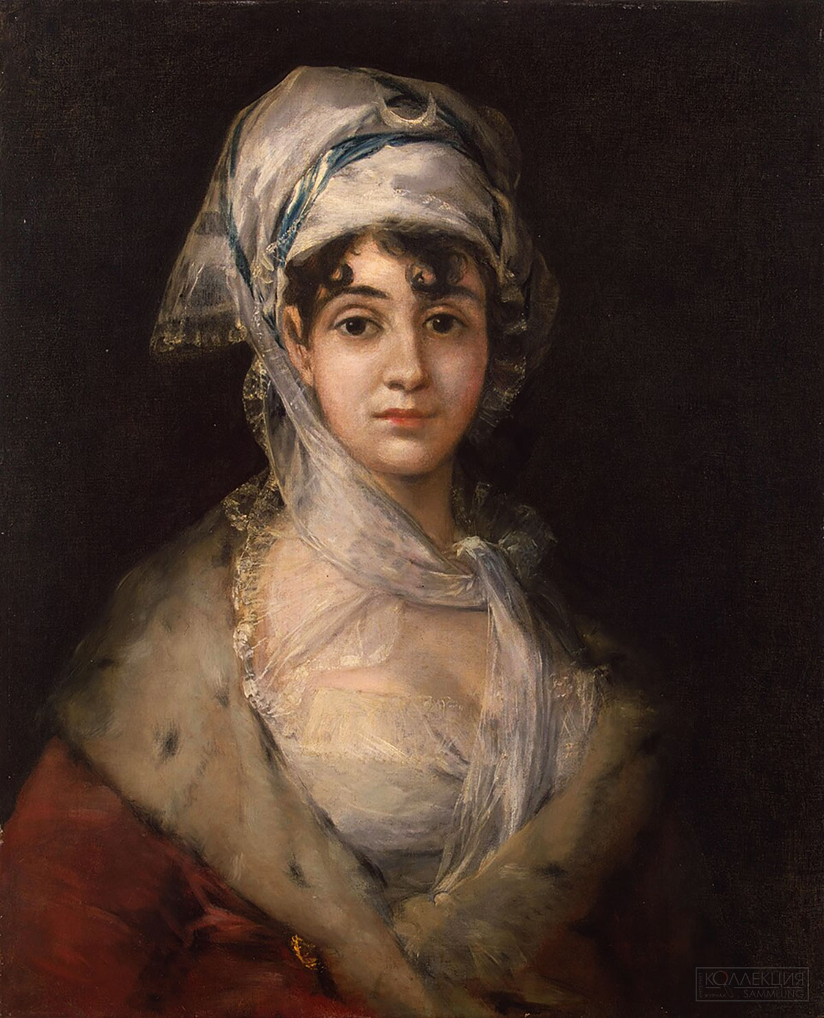 Франсиско Хосе де Гойя-и-Лусиентес (1746–1828). Портрет актрисы Антонии Сарате. Retrato de la actriz Antonia Zarate. ок. 1811. Холст, масло. 71 × 58. Государственный Эрмитаж