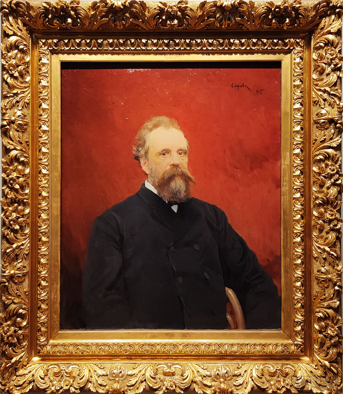 Серов Валентин Александрович (1865-1911). Портрет С.М. Третьякова. Холст, масло. 102x84. 1895. ГТГ. Приобретено П.М. Третьяковым у автора. 1895
