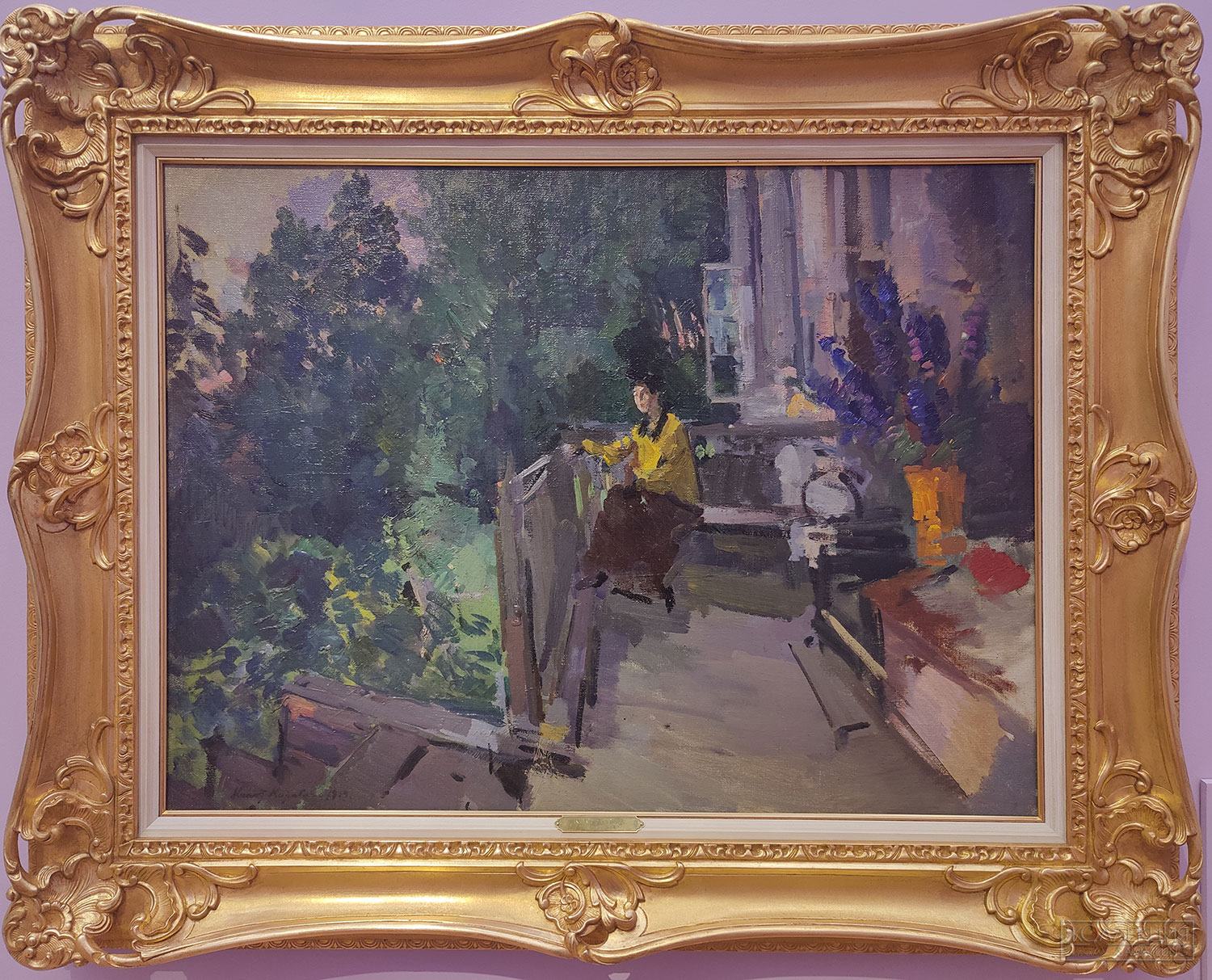 Константин Коровин (1861-1939). На террасе. 1919. Холст, масло. Частное собрание