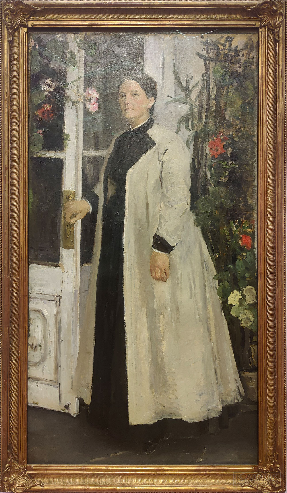 Константин Коровин (1861-1939). Портрет Княгини О.П. Орловой. 1889. Холст, масло. ГТГ. Ольга Павловна Орлова (урожд. Кривцова; 1838-1926) дочь камергера П.И. Кривцова, супруга (с 1857) надворного советника Н.М. Орлова, сына декабриста М.Ф. Орлова. Портрет написан в имении Орловых Отрадино Балашовского уезда Саратовской губернии.