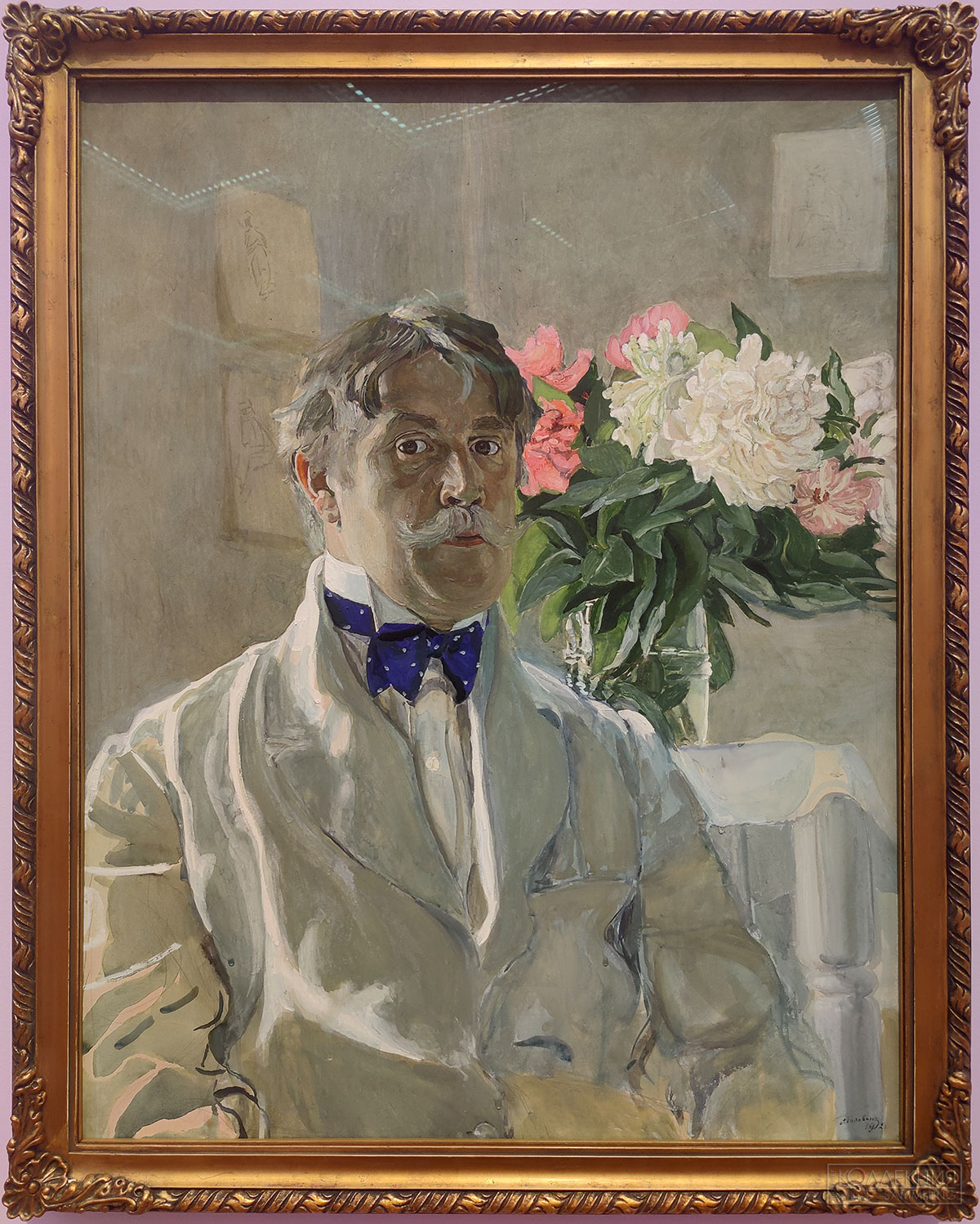 Александр Головин (1863-1930). Автопортрет. 1912. Бумага, наклеенная на картон, темпера. ГТГ