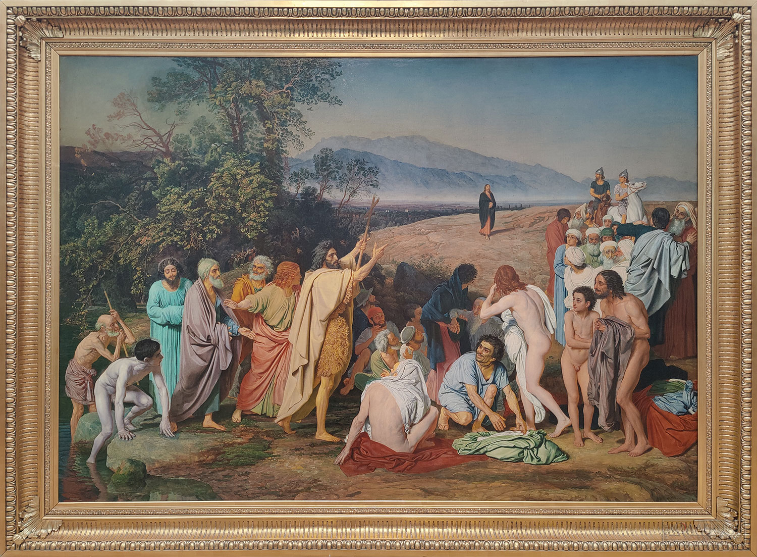 Иванов Александр Андреевич (1806-1858). Явление Христа народу. Малый вариант картины (1837-1857, Государственная Третьяковская галерея), одновременно служивший А.А. Иванову эскизом 1836 - не позднее 1855. Холст, масло. Из собрания К.Т. Солдатёнкова. ГТГ