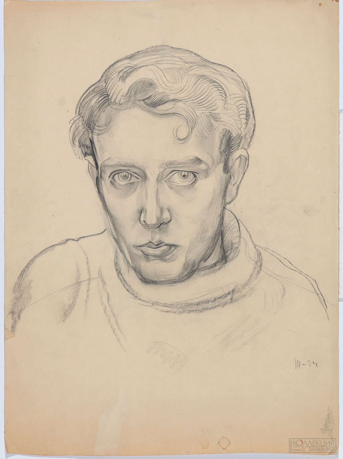 Ечеистов Г.А. Автопортрет. 1924. 36,5х27. ГМИРЛИ имени В.И. Даля