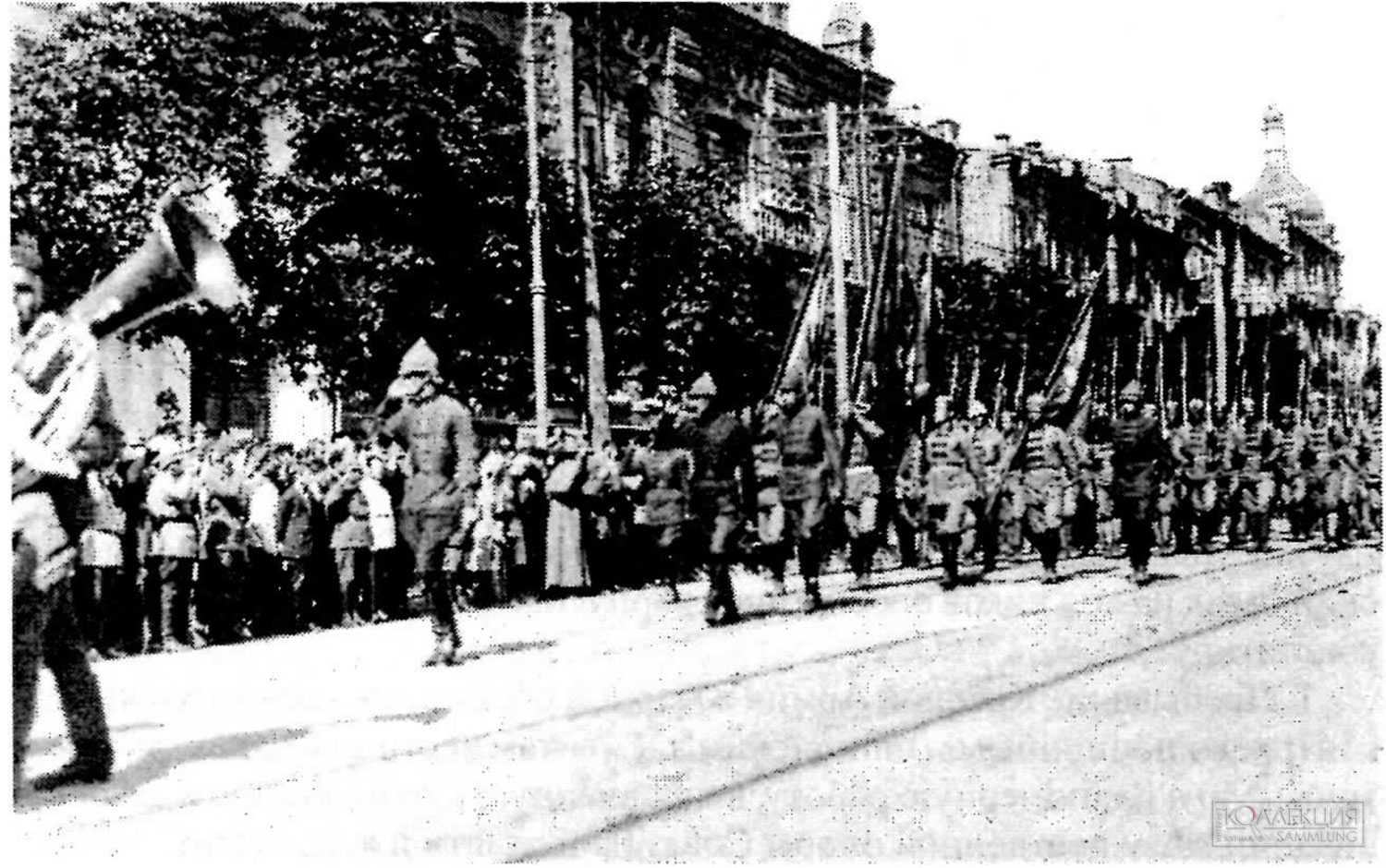 Объединённая школа на параде в Киеве, 1923 год