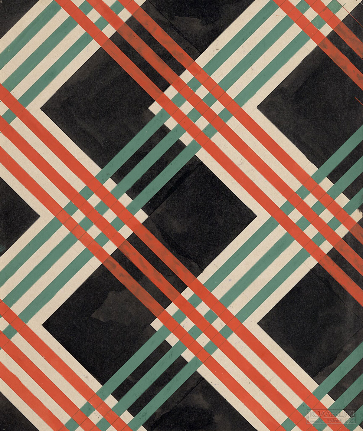 Степанова В.Ф. 1894-1958. Эскиз ткани. 1924. ГТГ