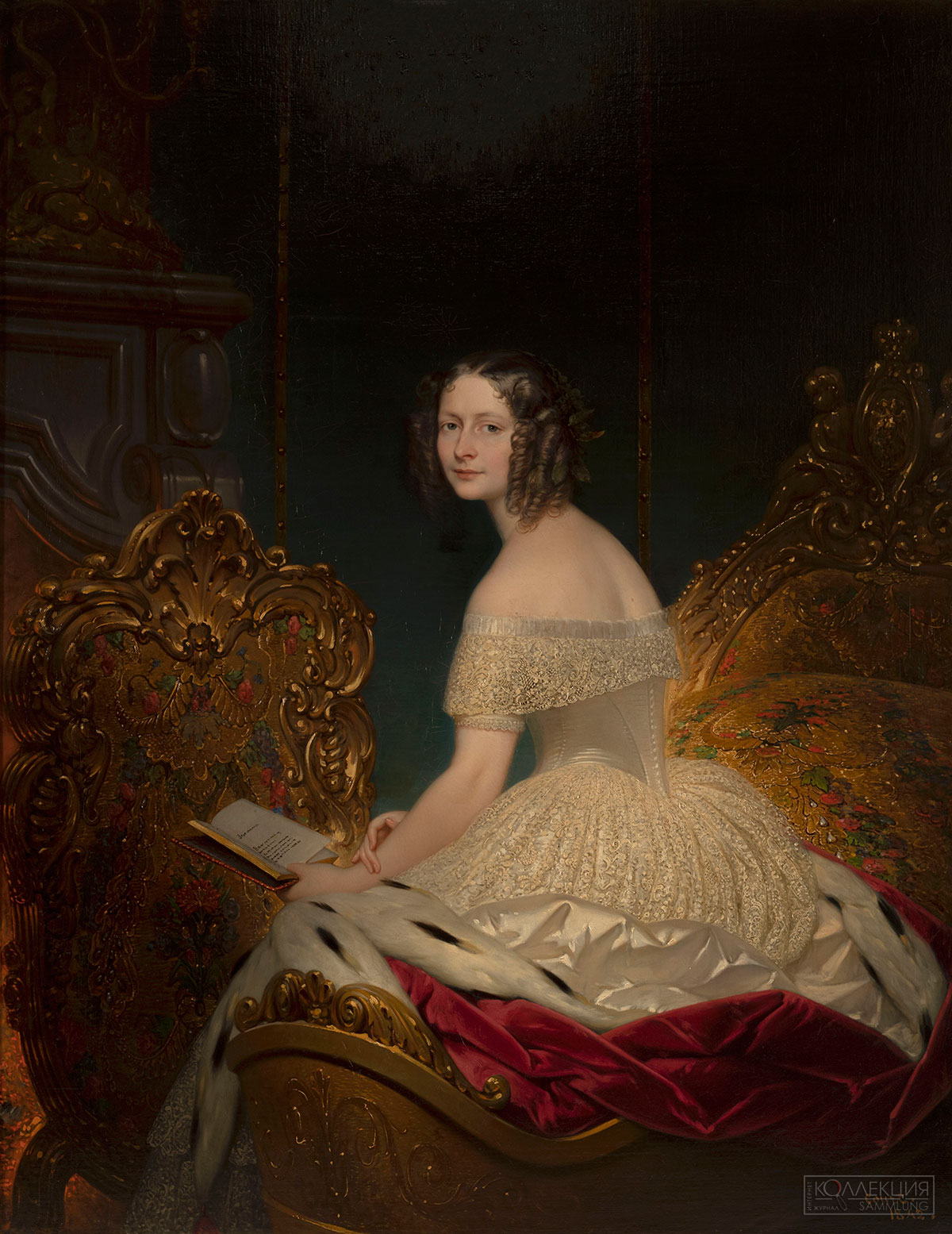 Кур Ж. (Court, Joseph Desire). Портрет великой княгини Елены Павловны. 1842. ГРМ
