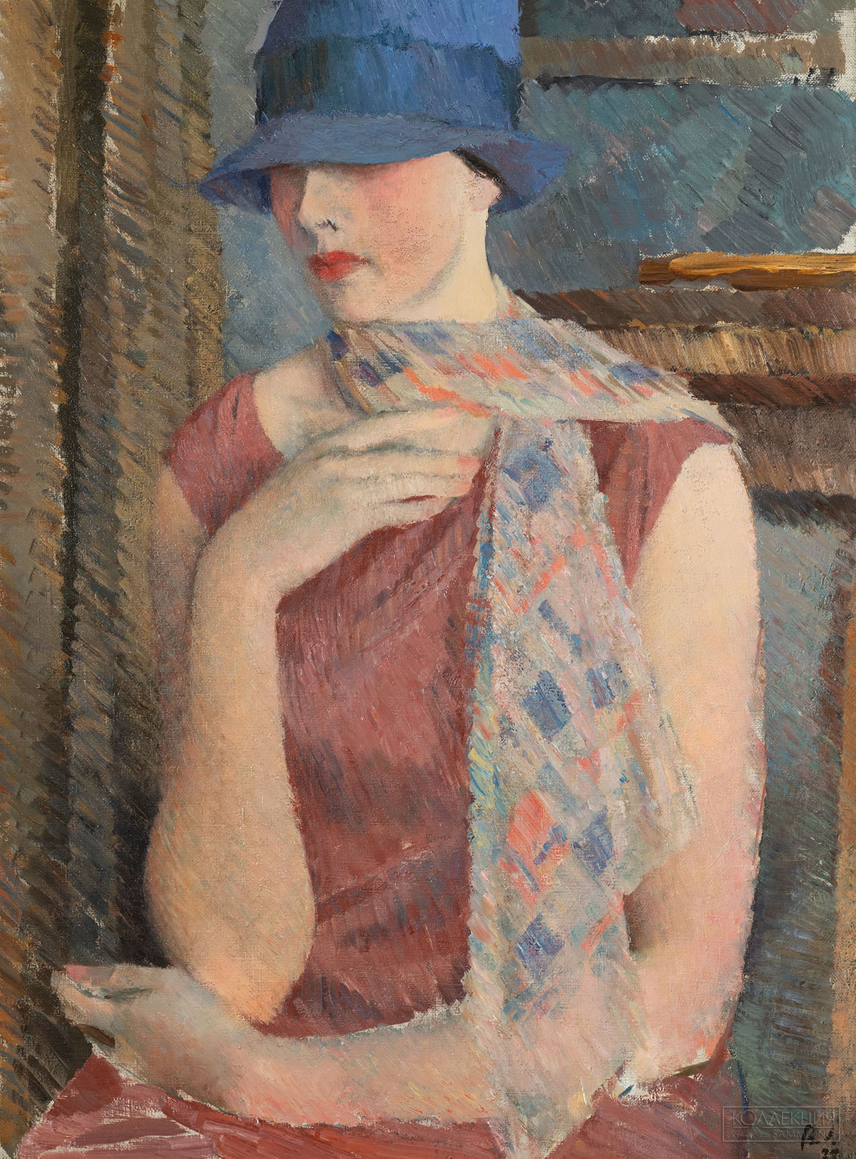 Лебедев В.В. Портрет артистки Надеждиной. 1927. ГРМ