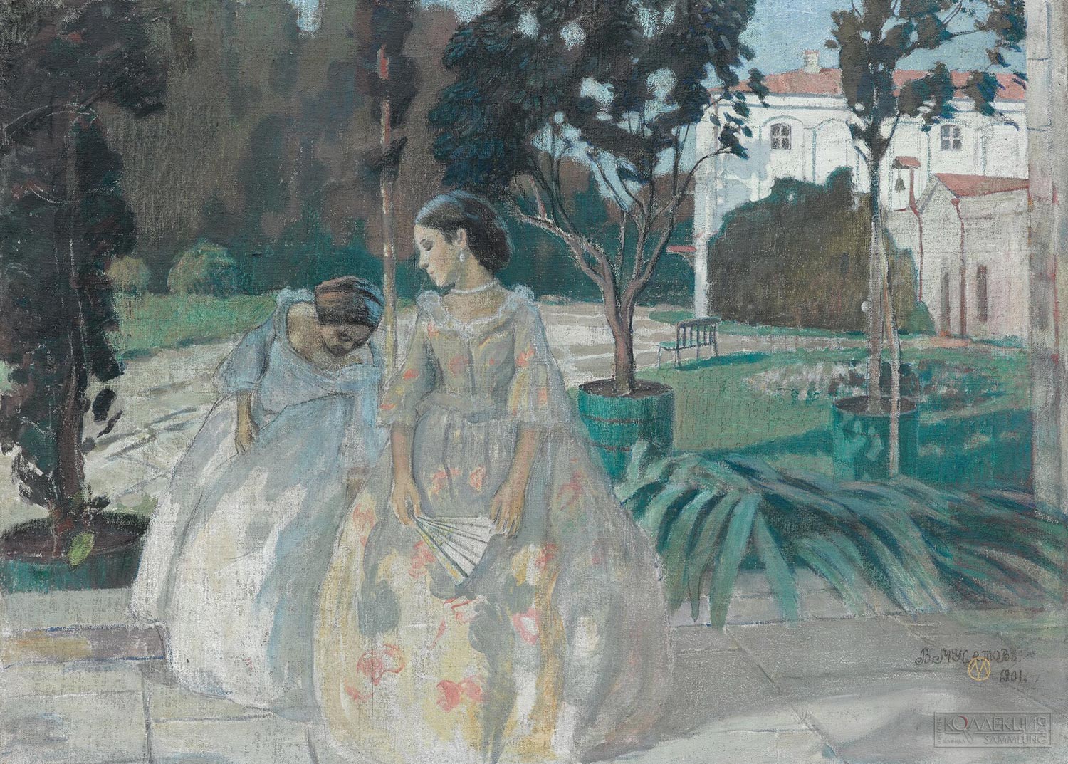Виктор Эльпидифорович Борисов-Мусатов (1870-1905). Гобелен. 1901. Холст, темпера, пастель. ГТГ