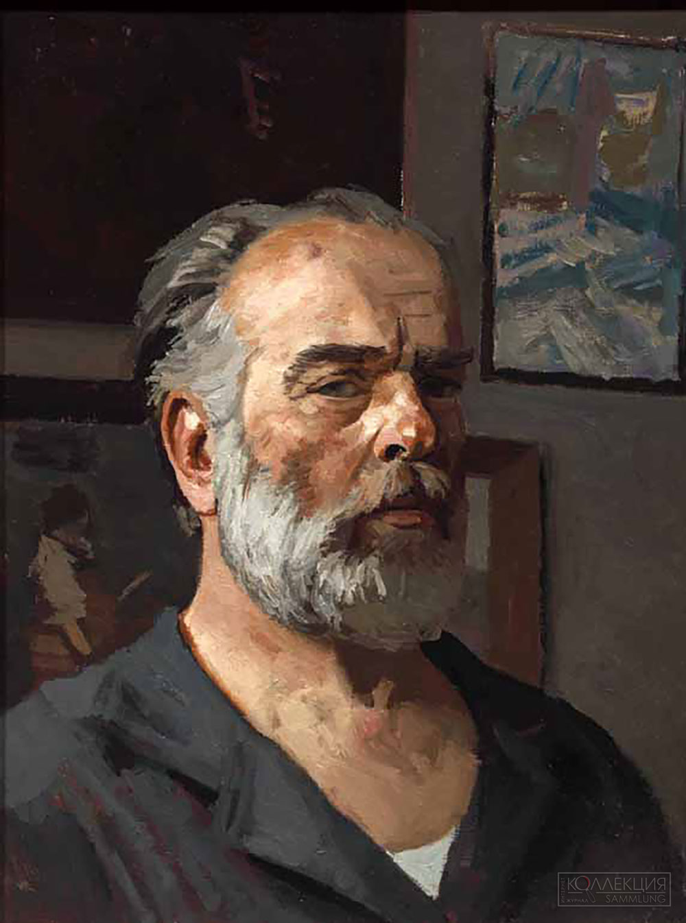 Коржев Гелий Михайлович (1925-2012). Автопортрет. 1980. ГТГ