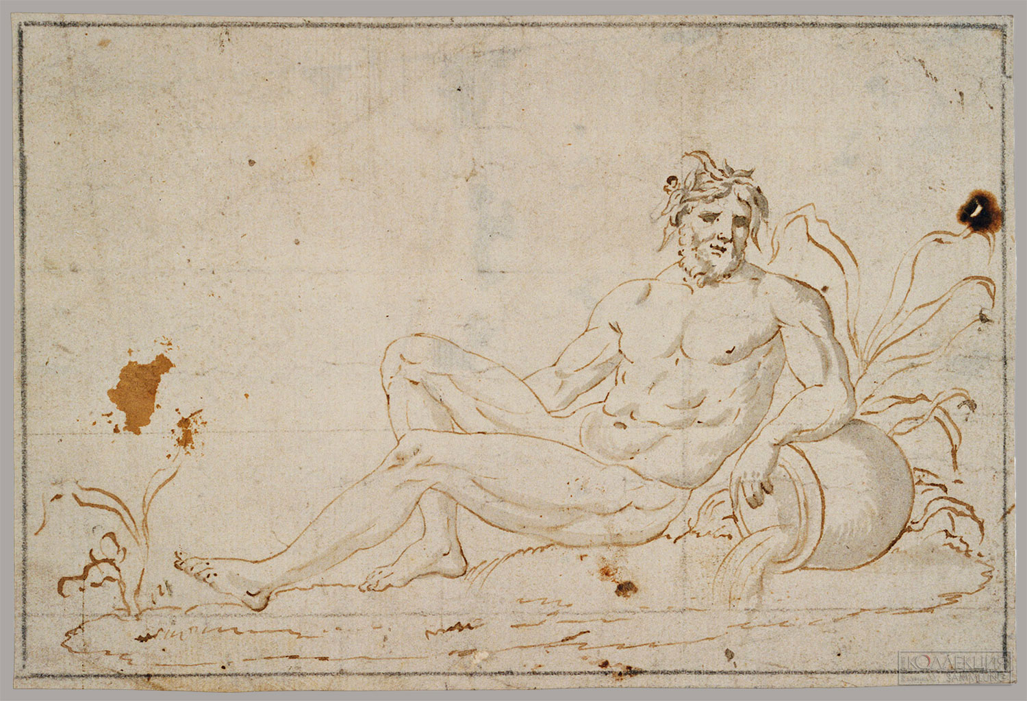 Matheus Borrekens. The river god Scaldis (Музей Плантена - Моретуса, Антверпен). Источник: King Baudouin Foundation.