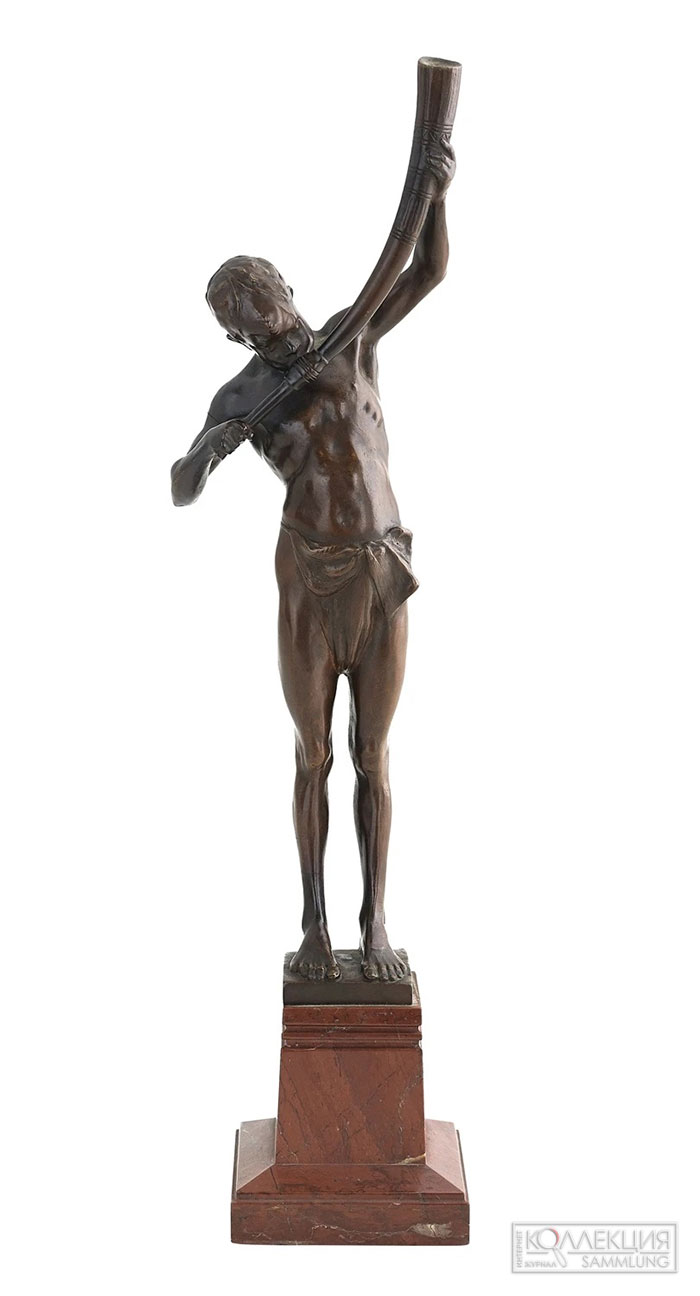 J. Dupon. Sonneur de trompe Bangala. Источник: New Orleans Auction. March 26, 2022. Lot 463.