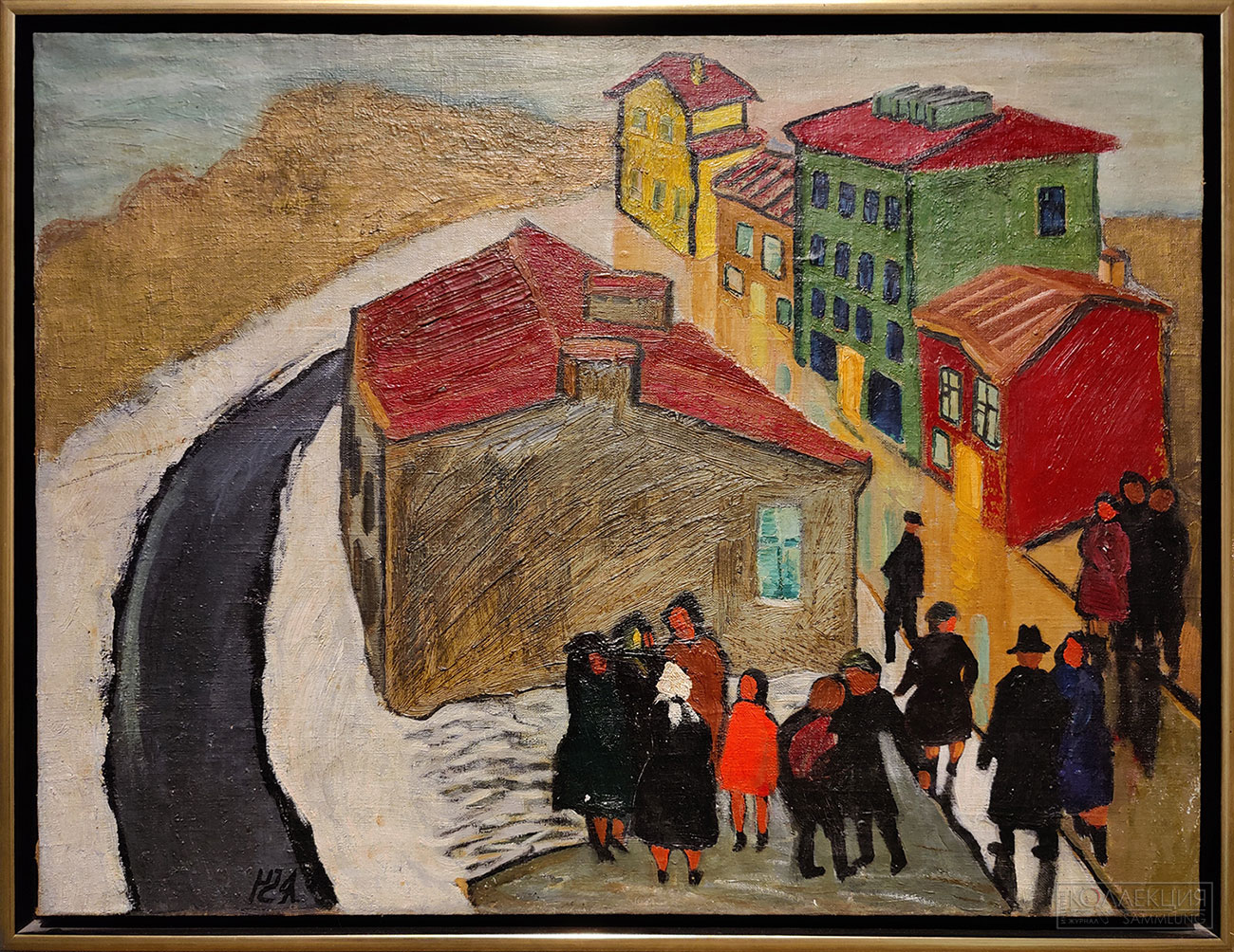 Арефьев Александр Дмитриевич (1931-1978). Улица. 1954. Холст, масло. Собрание Исаака Кушнира