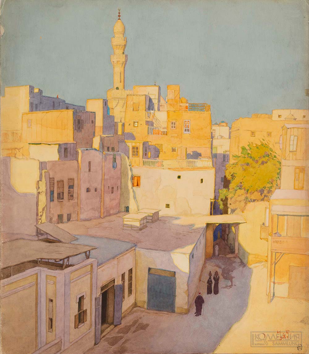 Билибин Иван Яковлевич (1876-1942). Уличка в Kаире. 1921. ГРМ