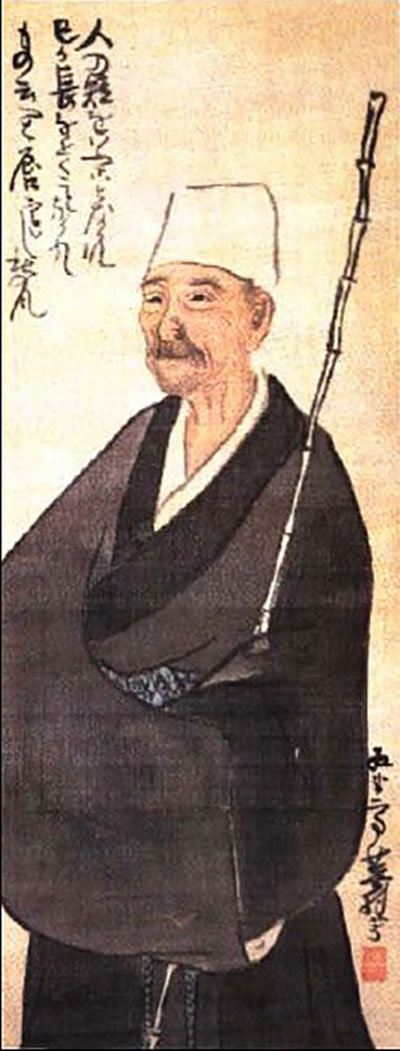 Портрет Басё кисти японского художника Ёсы Бусона (1716–1783)