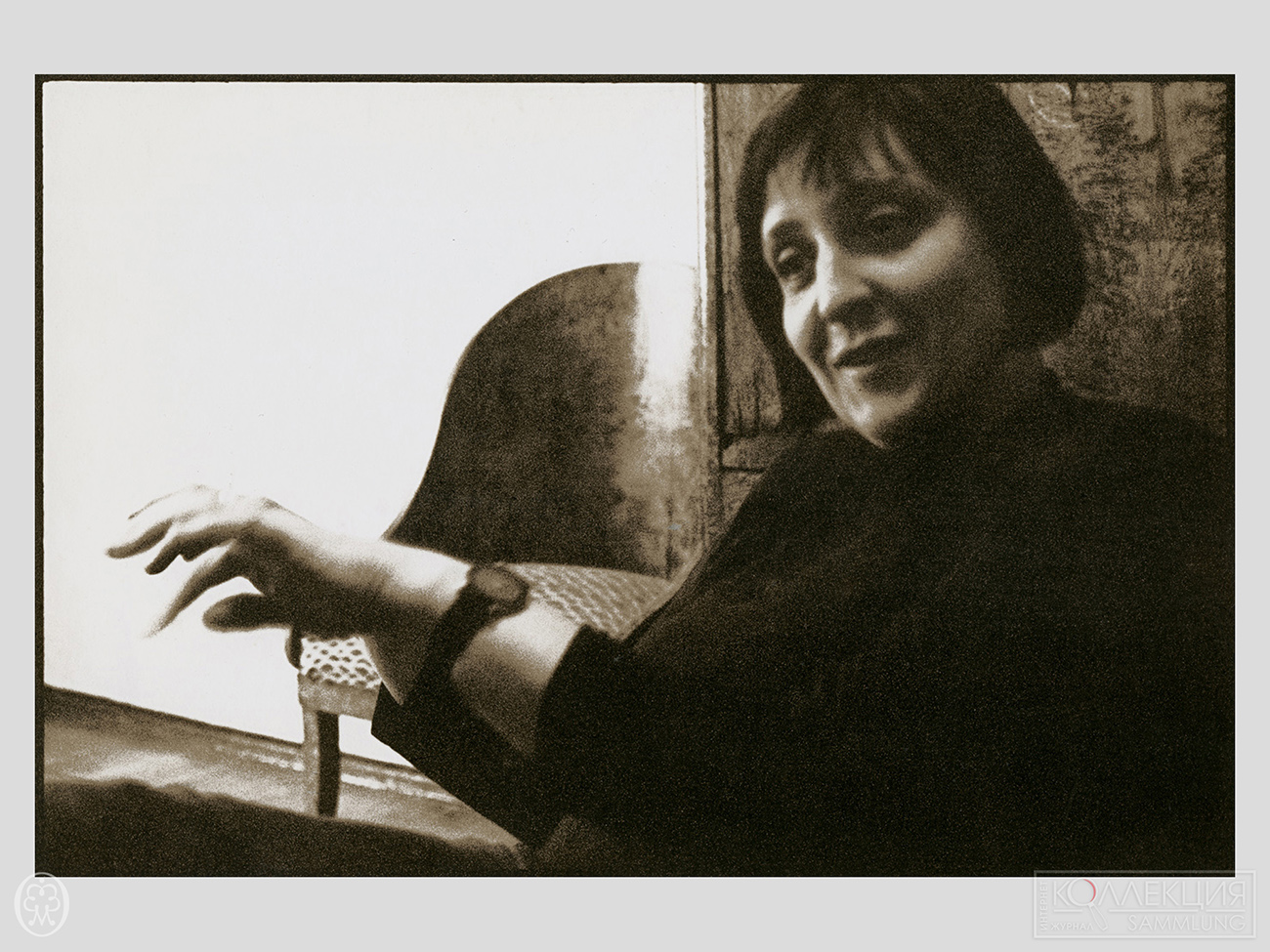 Елена Владимировна Елагина, художник (1949-2022). Съёмка 1991-92. Фото Михаил Михальчук