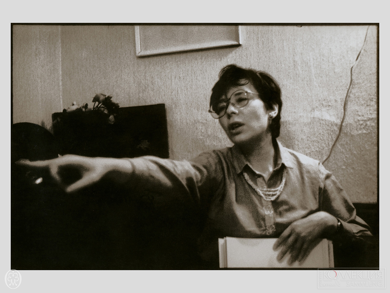 Анна Александровна Альчук (Михальчук), поэт, художник (1955-2008). Съёмка 1990-94. Фото Михаил Михальчук