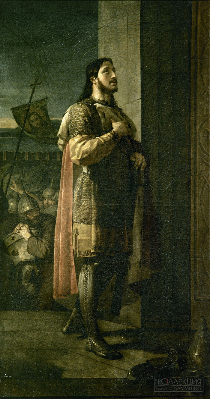 Шебуев Василий Козьмич (1777-1855). Святой благоверный князь Александр Невский. Образ. Между 1835 и 1837. ГРМ