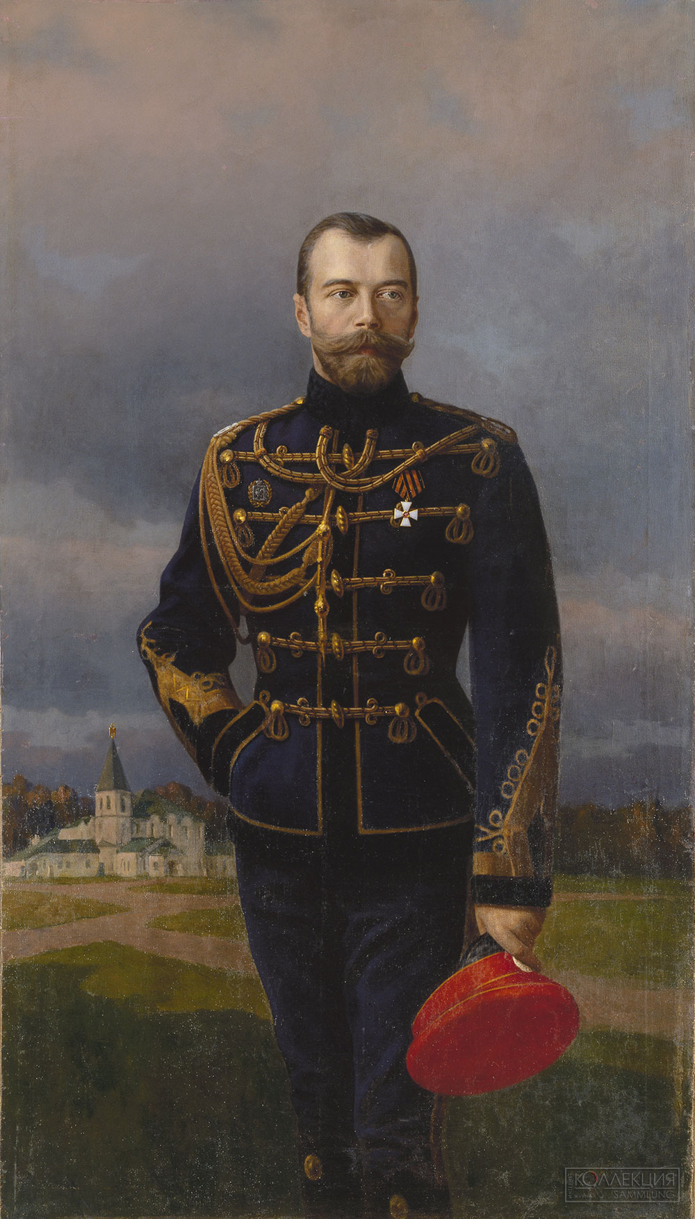 Богданов-Бельский Николай Петрович (1868-1945). Портрет Николая II. 1915–1916. Холст, масло. Государственный Эрмитаж