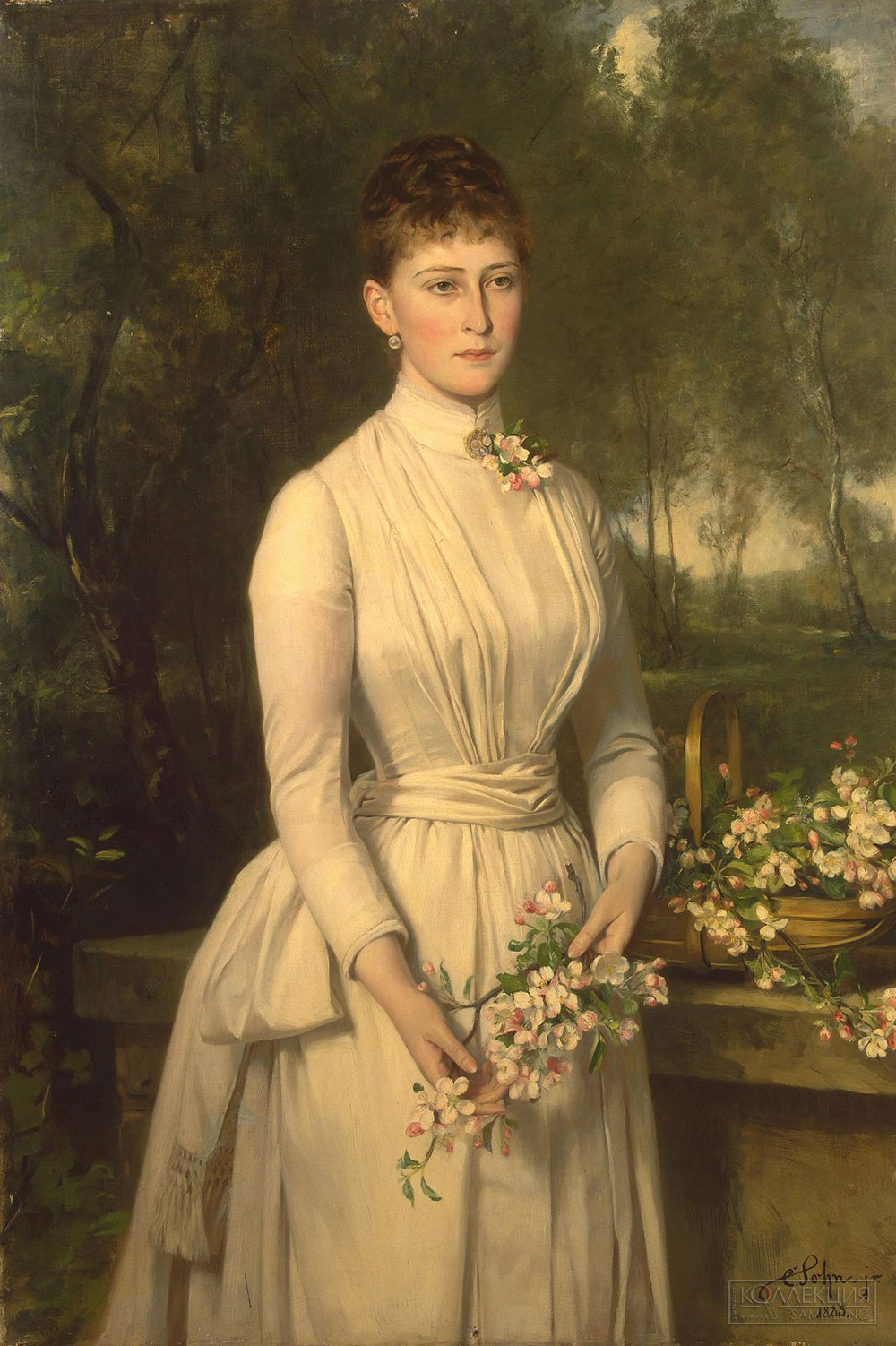 Карл Рудольф Зон (1845-1908). Портрет великой княгини Елизаветы Фёдоровны. Германия, 1885. Холст, масло. Государственный Эрмитаж