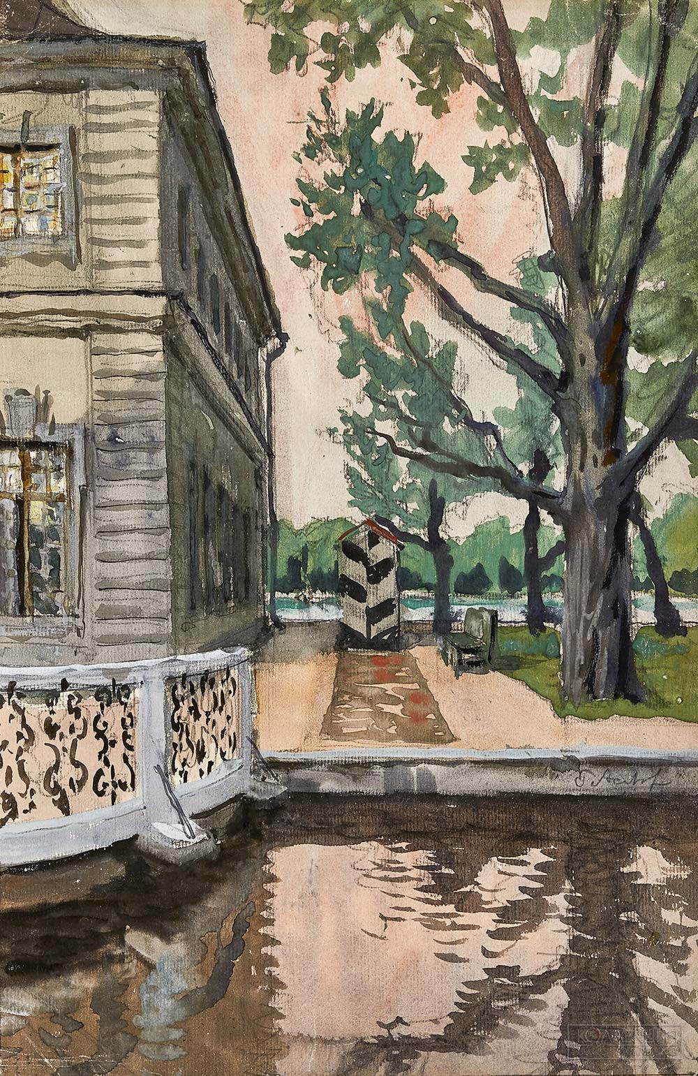 Бенуа Николай Александрович (1901–1988). Петергоф. Дворец Марли. 1929. Государственный музей-заповедник «Петергоф»