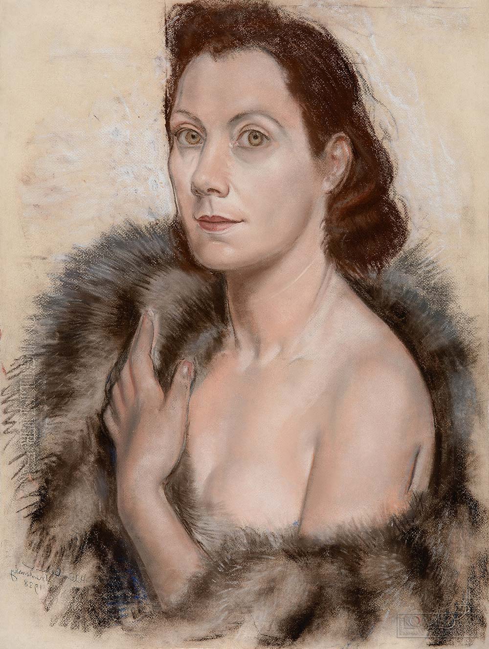 Бенуа–Клеман Елена Александровна (1898-1972). Автопортрет. 1938. Государственный музей-заповедник «Петергоф»