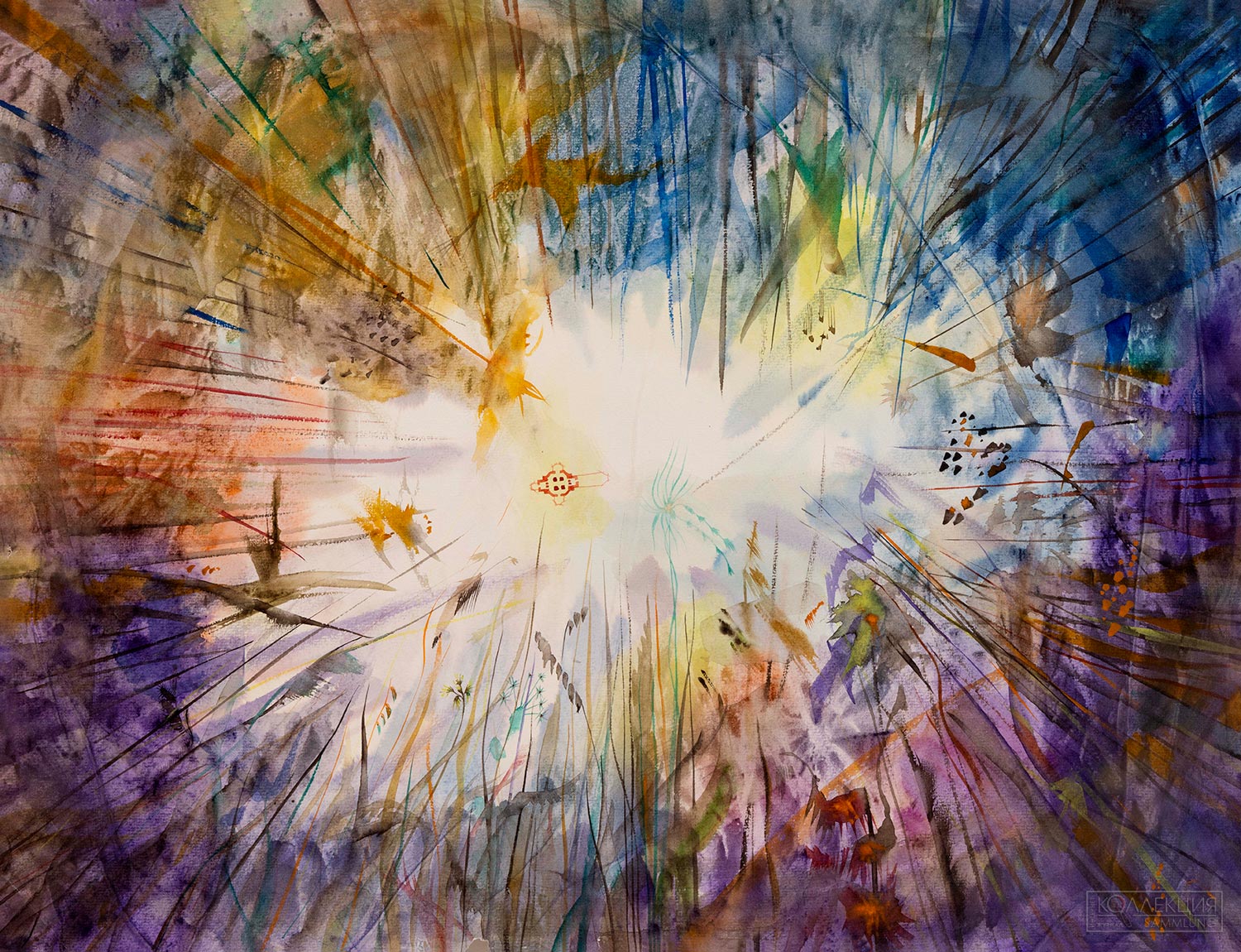 В. Чуклова. Лес. 1987. Бумага, акварель