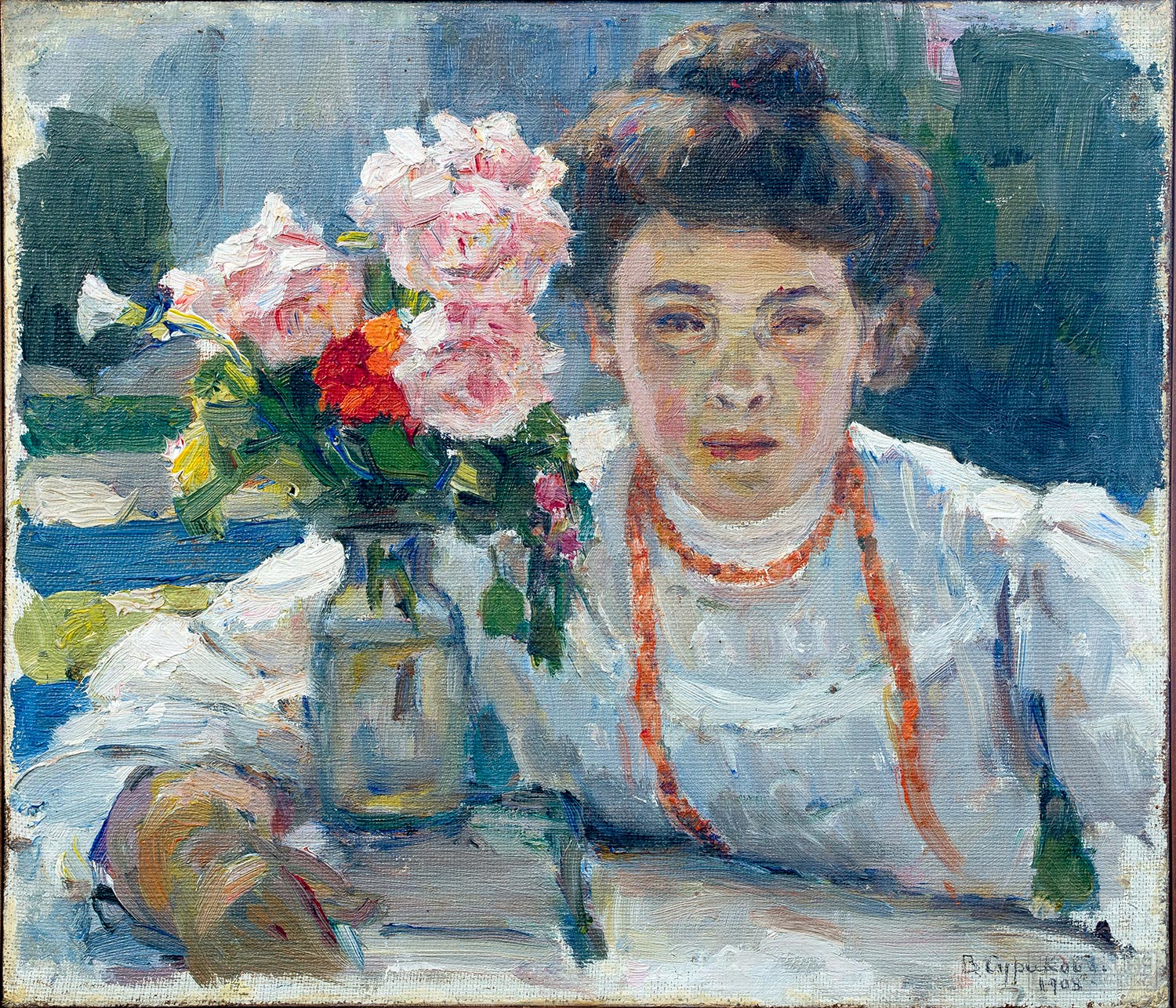 Суриков Василий Иванович (1848–1916). Портрет Е.В. Суриковой. 1908. Холст, масло. Музей-усадьба В.И. Сурикова, Красноярск