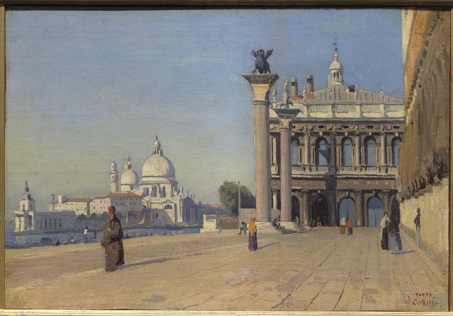 Коро Камиль (Jean-Baptiste Camille Corot; 1796-1875). Утро в Венеции. 1834. Холст, масло. ГМИИ им. А.С. Пушкина