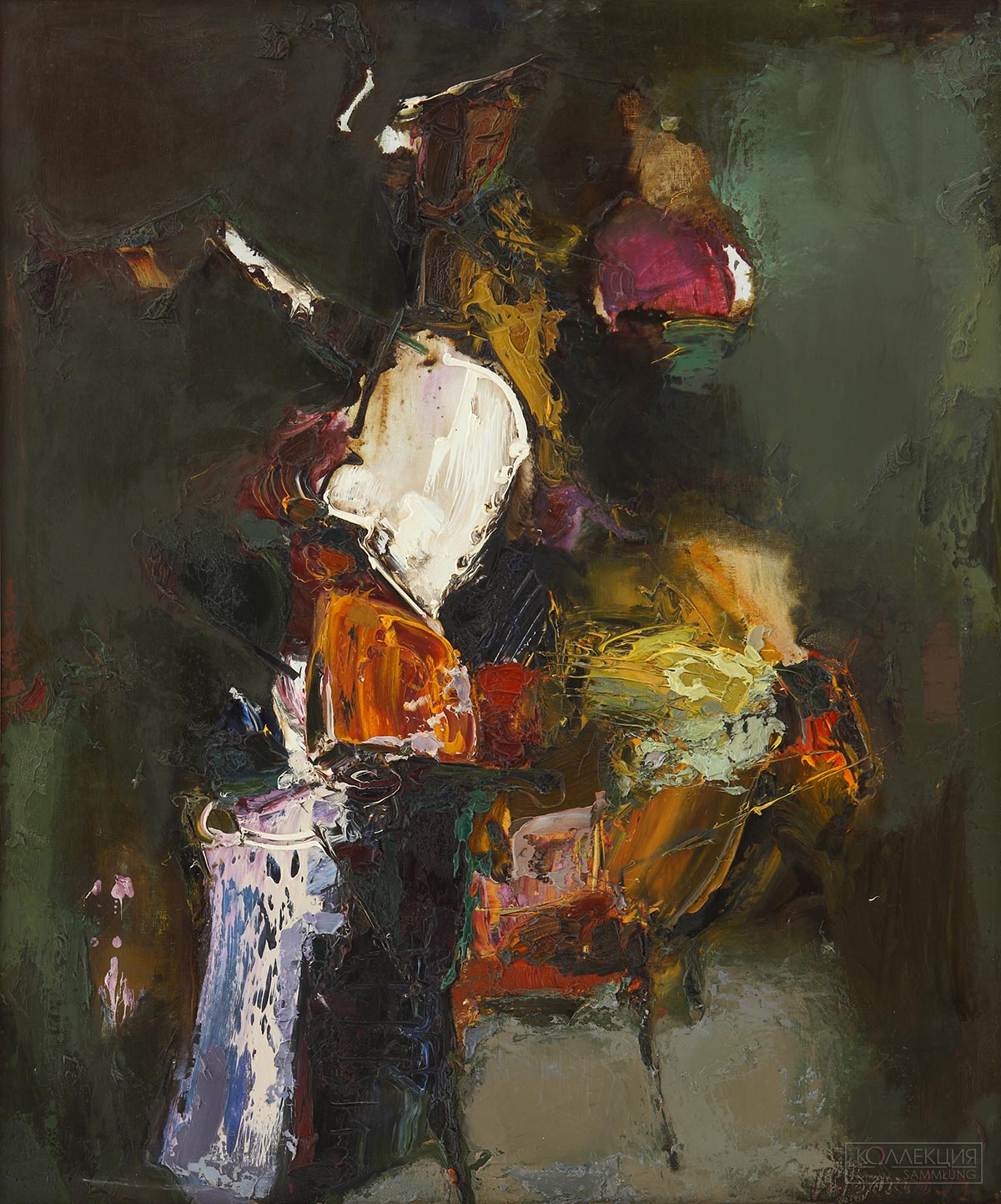Николай Рыбаков (род. 1947) Россия. Граница местности 1994. Холст, масло. Красноярский художественный музей имени В.И. Сурикова