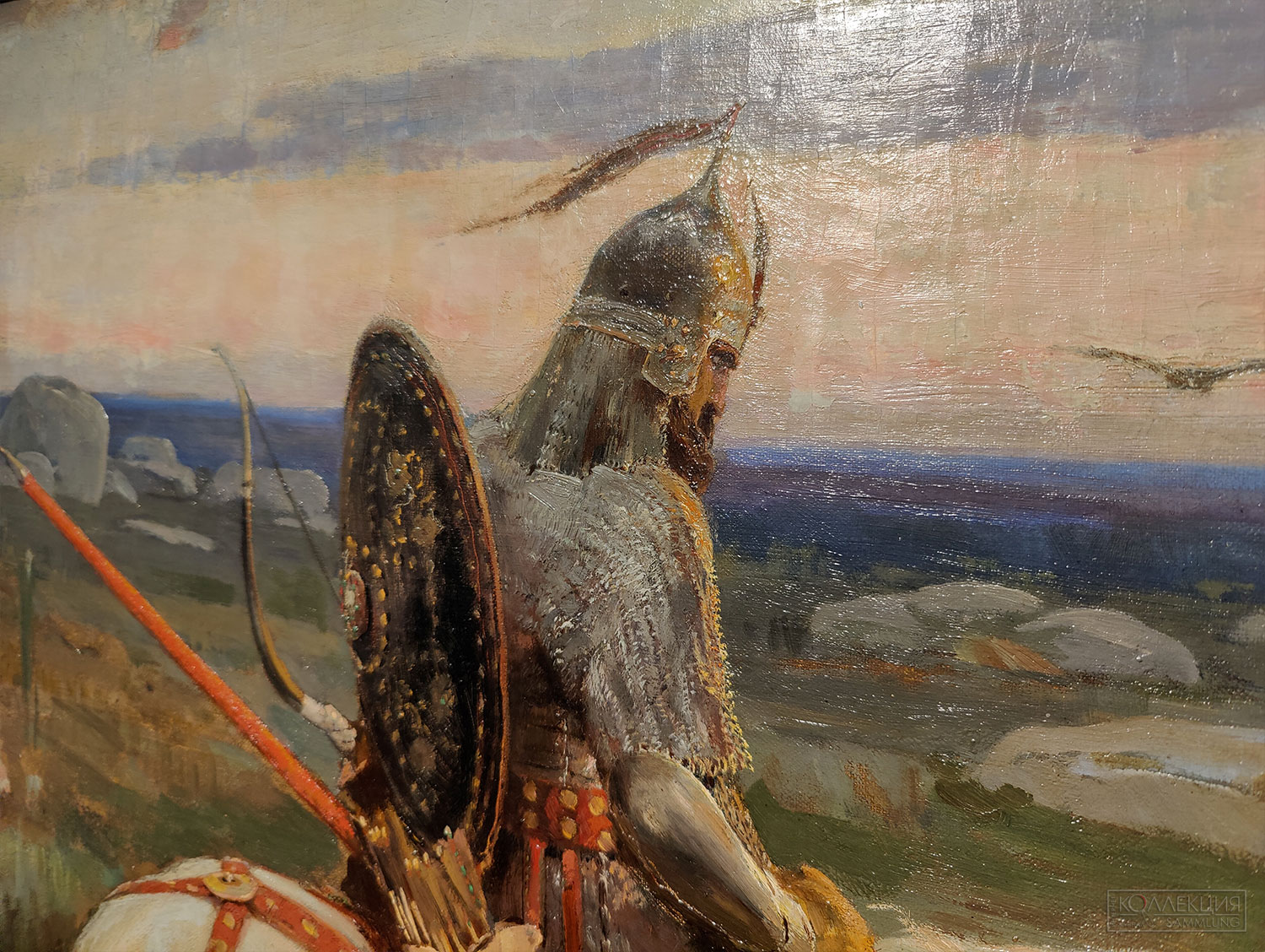 Васнецов Виктор Михайлович (1848-1926). Витязь на распутье. 1878. Холст, масло. Серпуховский историко-художественный музей (Фрагмент)