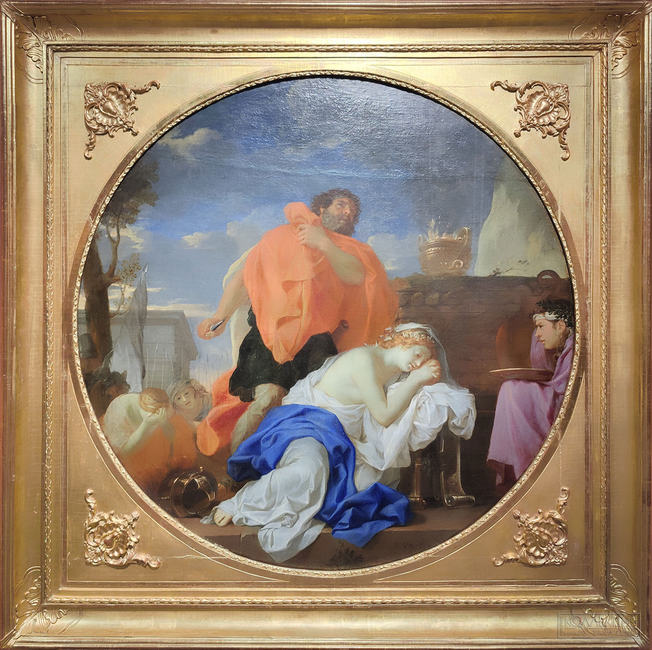 Шарль Лебрен (1619-1690). Жертвоприношение Иевфая. Ок. 1656. Холст, масло. Серпуховский историко-художественный музей
