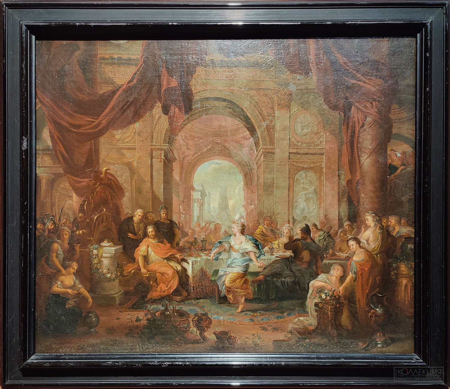 Отмар Эллигер Младший (1666-1735). Танец Саломеи. Кон. XVII в. Холст, масло. Серпуховский историко-художественный музей