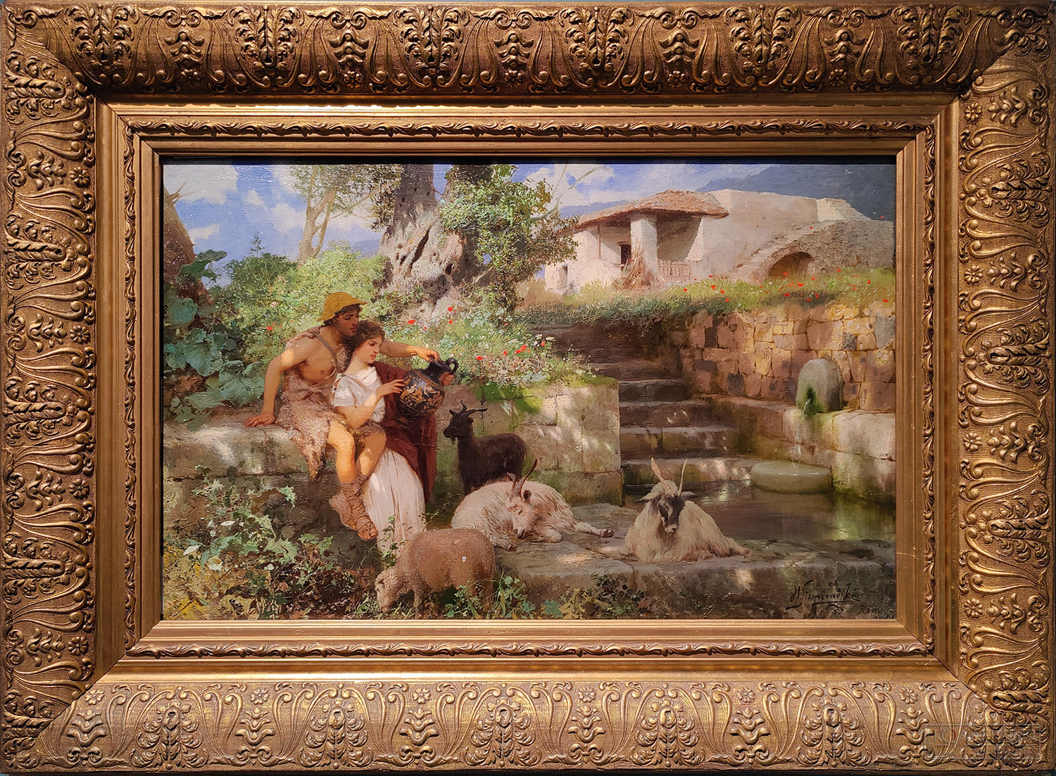 Семирадский Генрих Ипполитович (1843-1902). Загадка. 1896. Холст, масло. Частное собрание