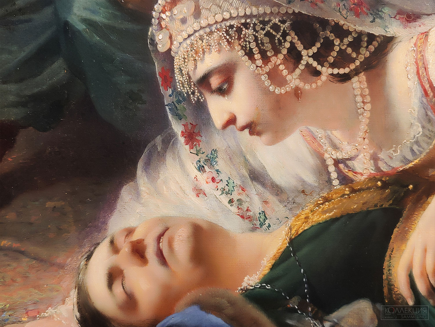 Маковский Константин Егорович (1839-1915). Агенты Дмитрия Самозванца убивают сына Бориса Годунова. 1862. Холст, масло. ГТГ (Фрагмент)