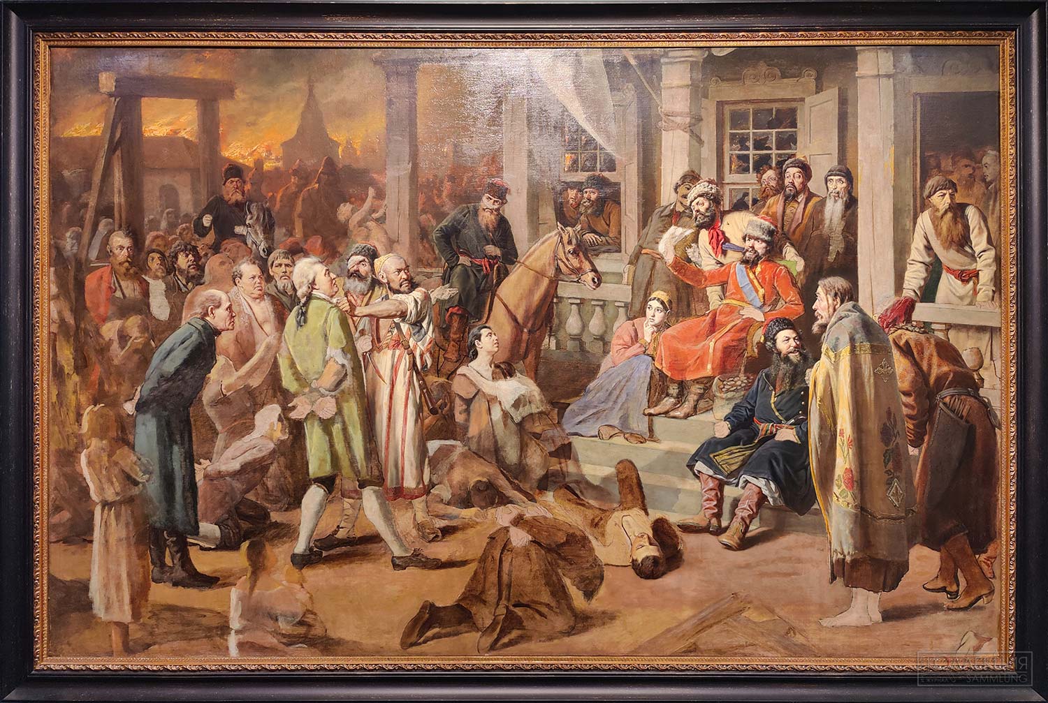 Перов Василий Григорьевич (1834-1882). Суд Пугачёва. 1875. Холст, масло. ГИМ