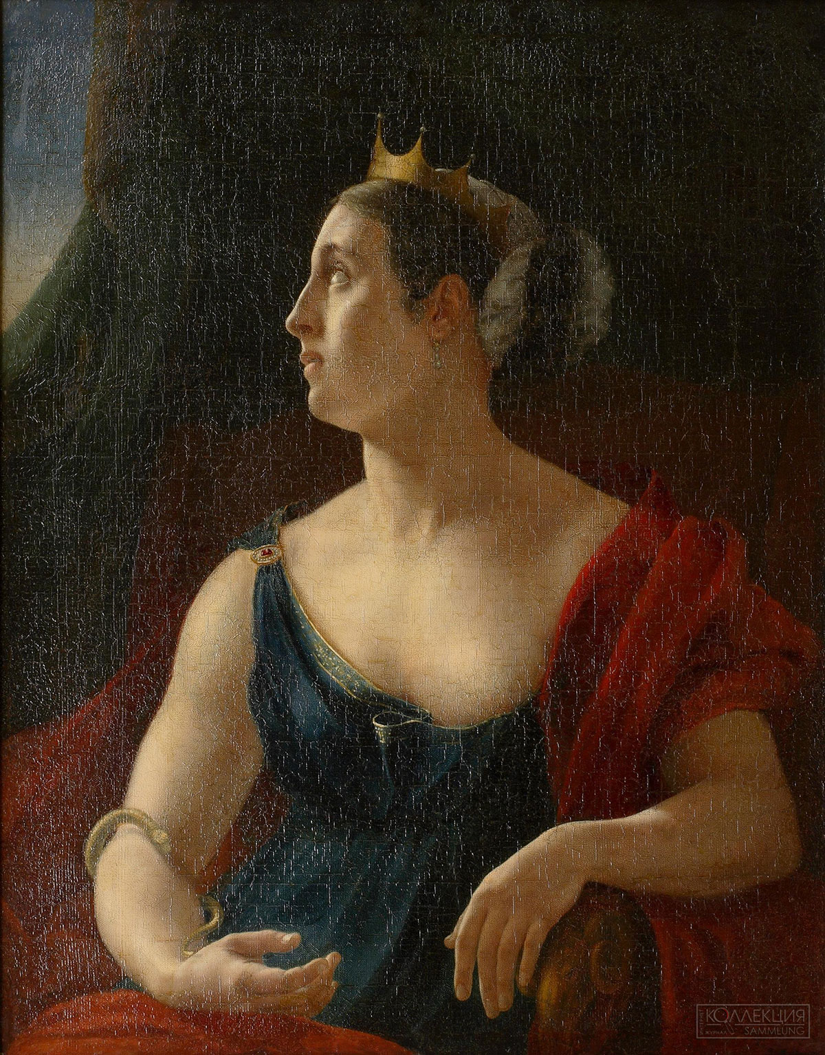 Кипренский Орест Адамович (1782-1836). Портрет Екатерины Семеновны Семёновой в роли Клитемнестры. Музей В.А. Тропинина
