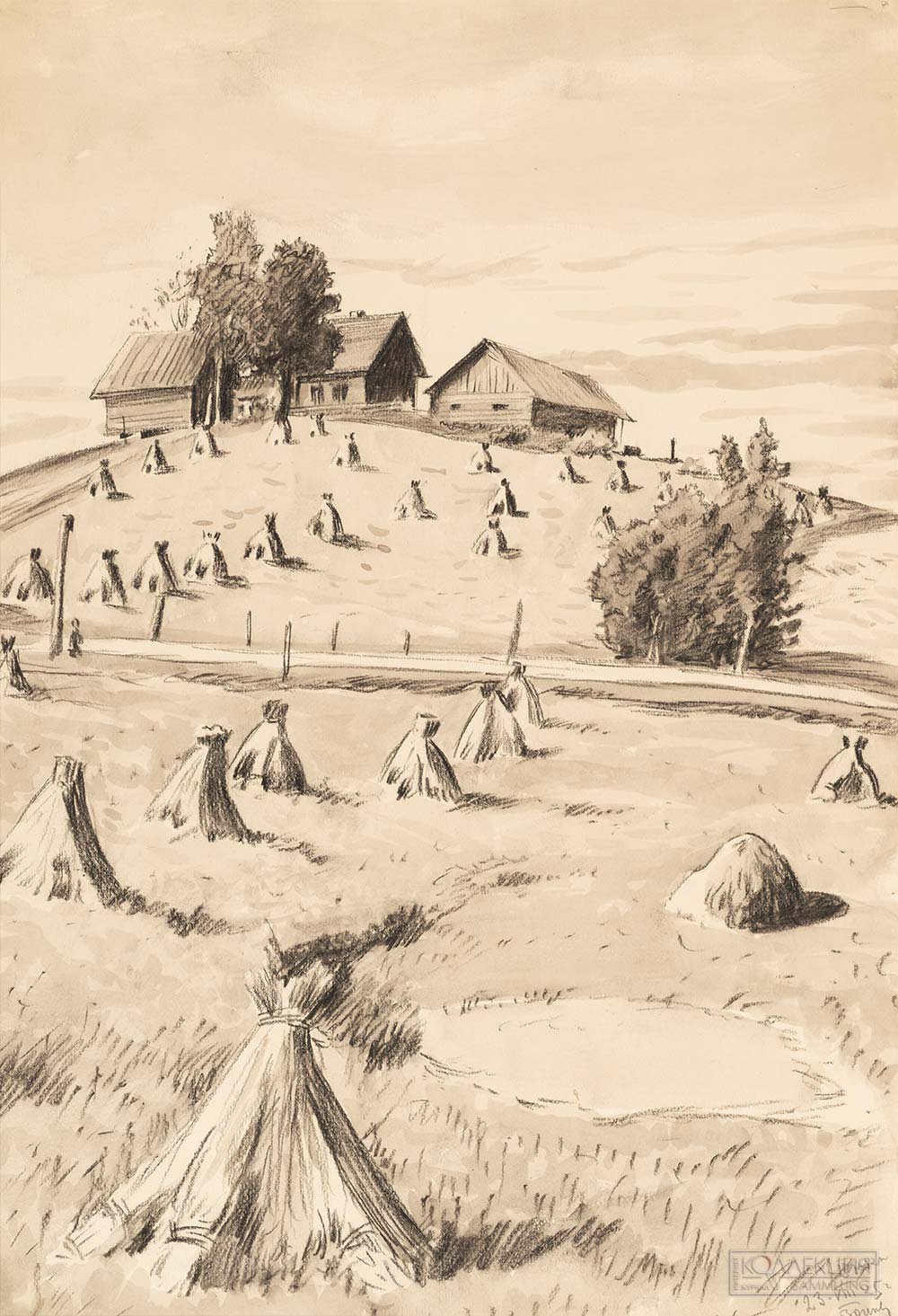 Воинов Всеволод Владимирович (1880–1945). Юкки. Хутор и суслоны. 1925. ГРМ
