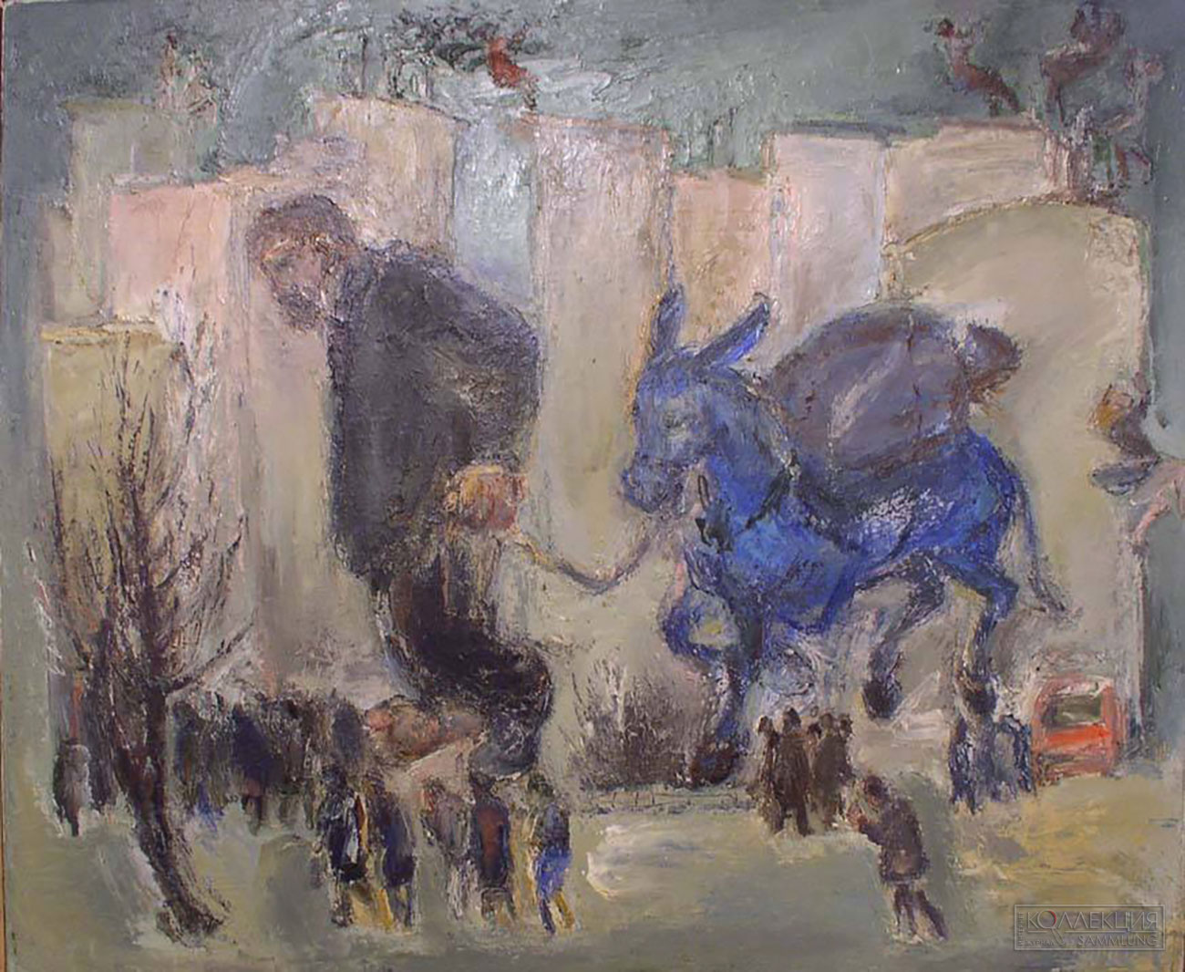 Слепышев Анатолий Степанович (1932-2016). Голубой ослик. 1978. © Музей «Новый Иерусалим»